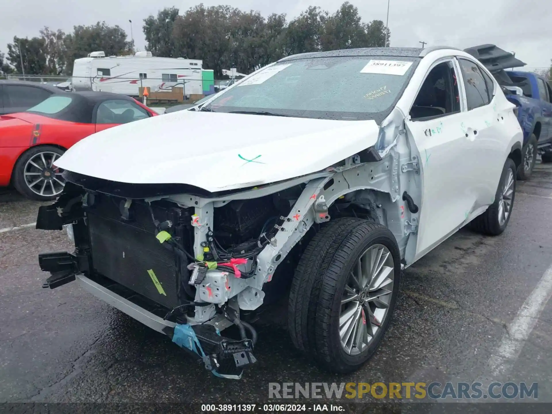 2 Photograph of a damaged car JTJHKCEZ3R5010640 LEXUS NX 350H 2024