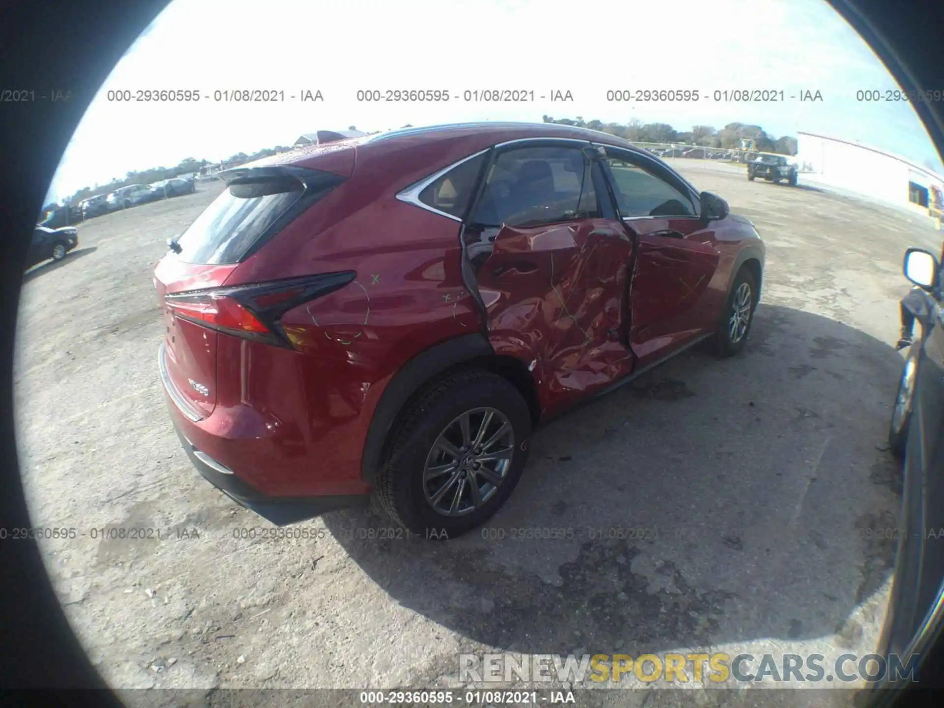 4 Фотография поврежденного автомобиля JTJDARBZXM5020728 LEXUS NX300H 2021