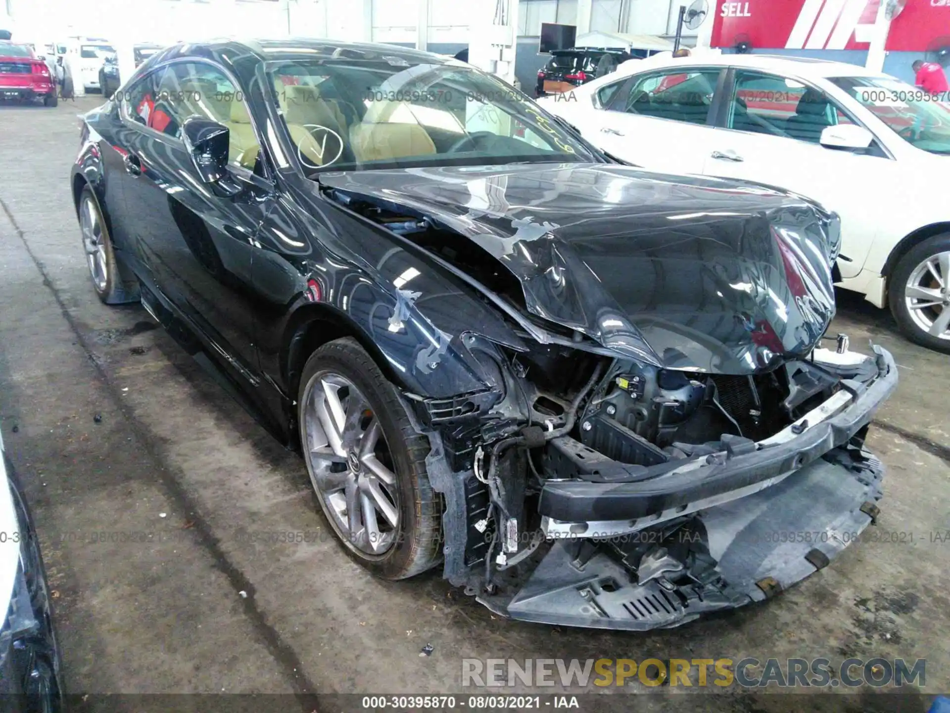 1 Photograph of a damaged car 000HA5BC8K5009246 LEXUS RC 2019