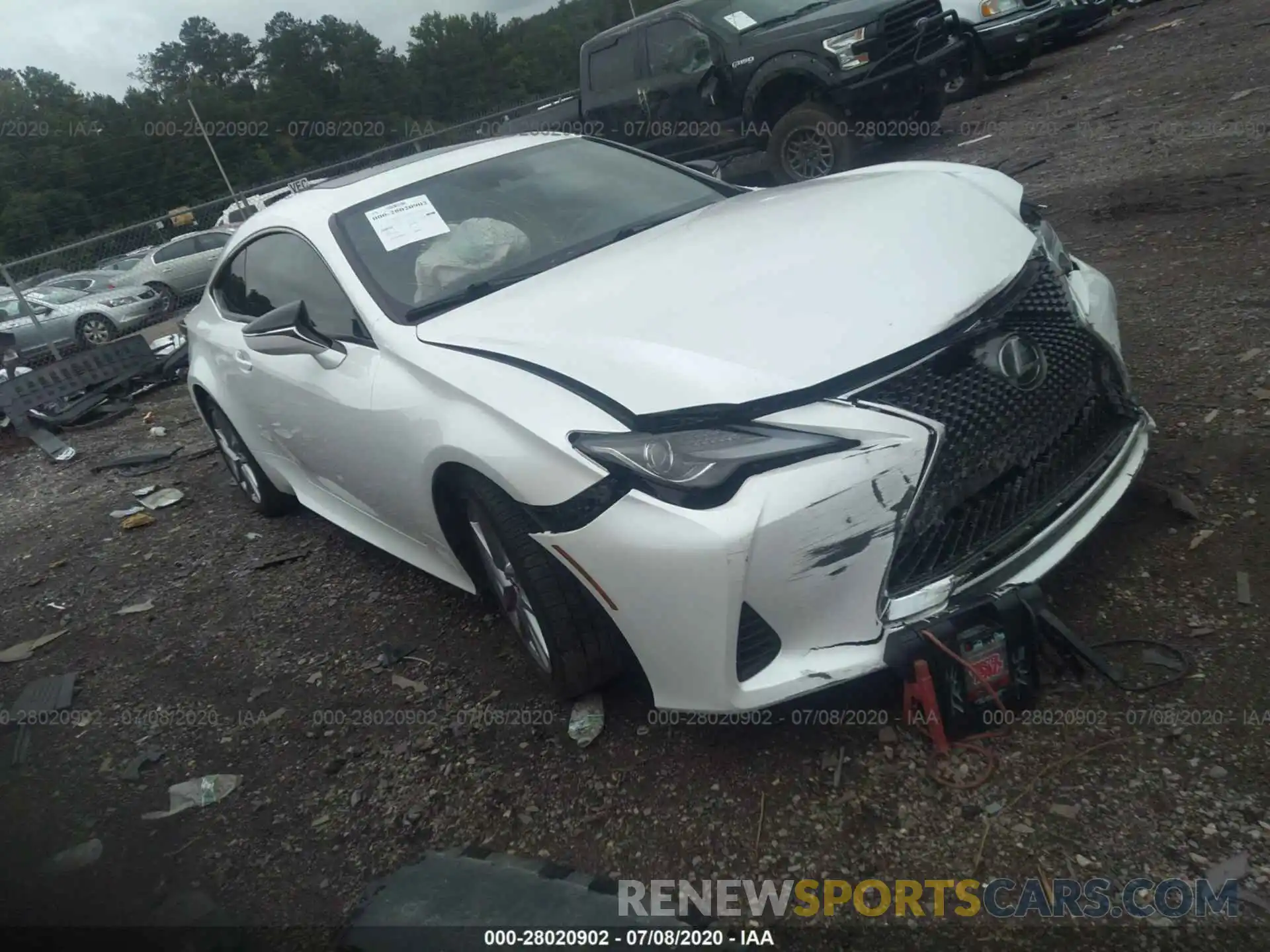 1 Photograph of a damaged car JTHHA5BC2K5009369 LEXUS RC 2019