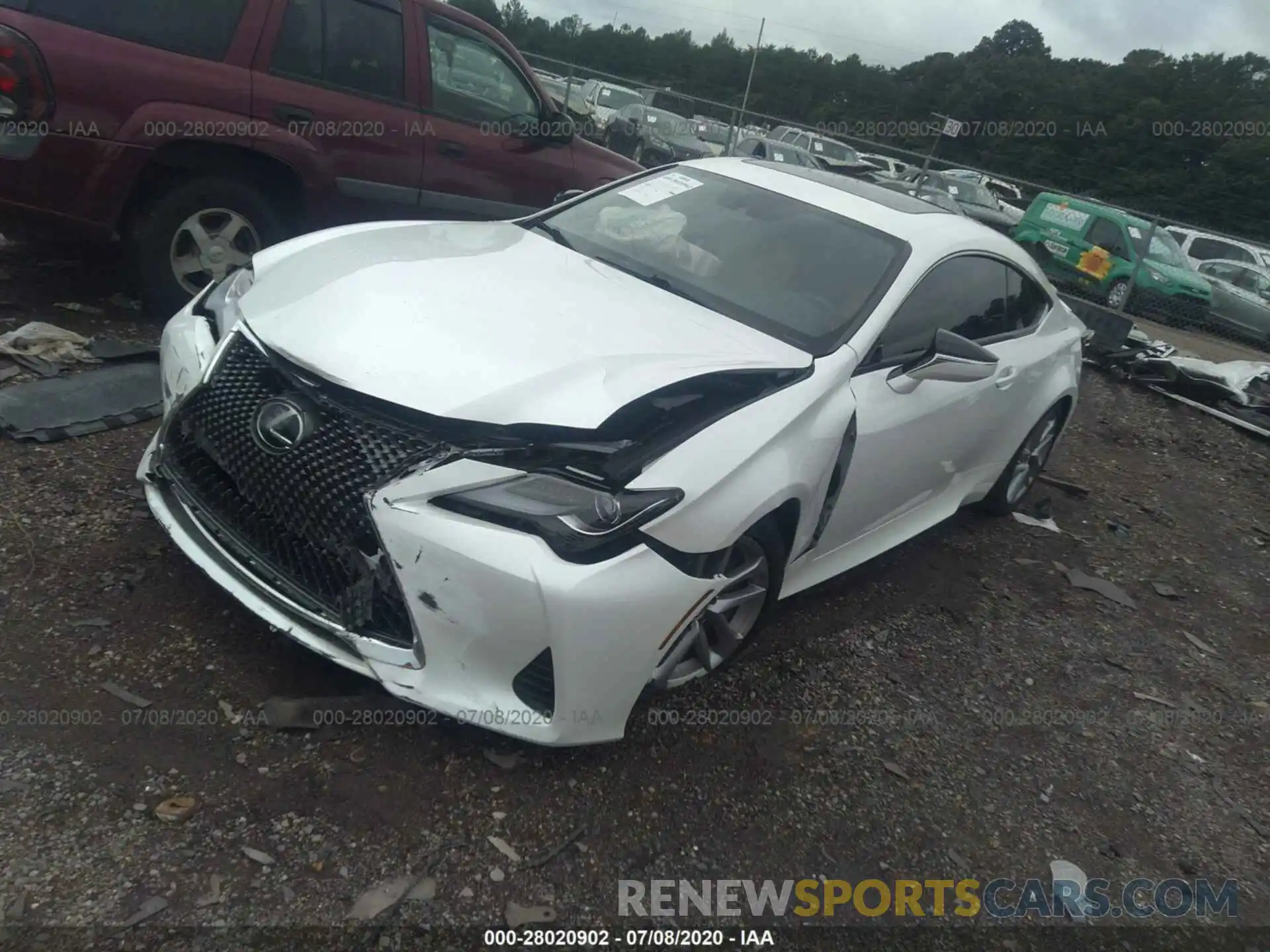 2 Photograph of a damaged car JTHHA5BC2K5009369 LEXUS RC 2019