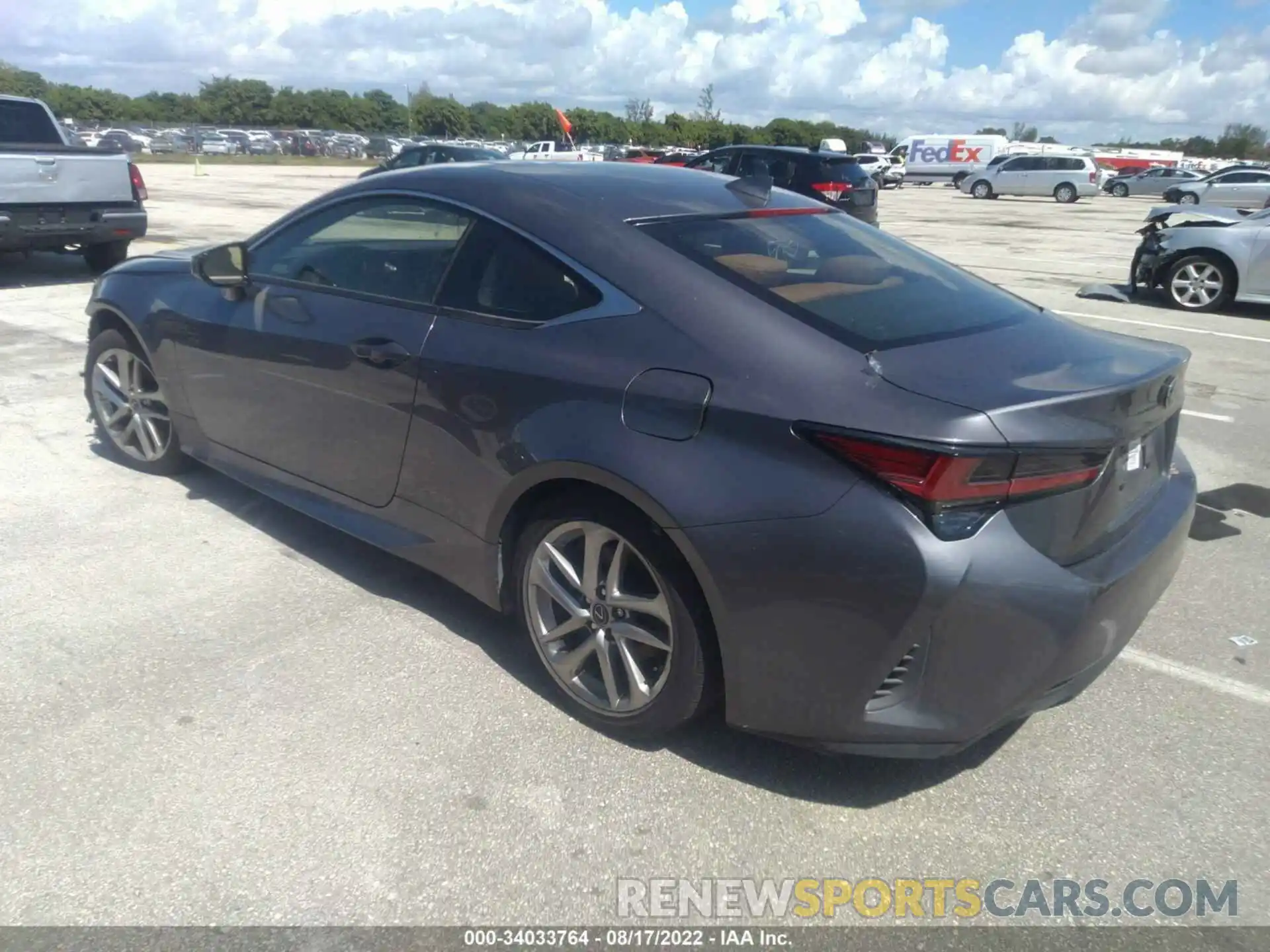 3 Photograph of a damaged car JTHHA5BC2K5009906 LEXUS RC 2019