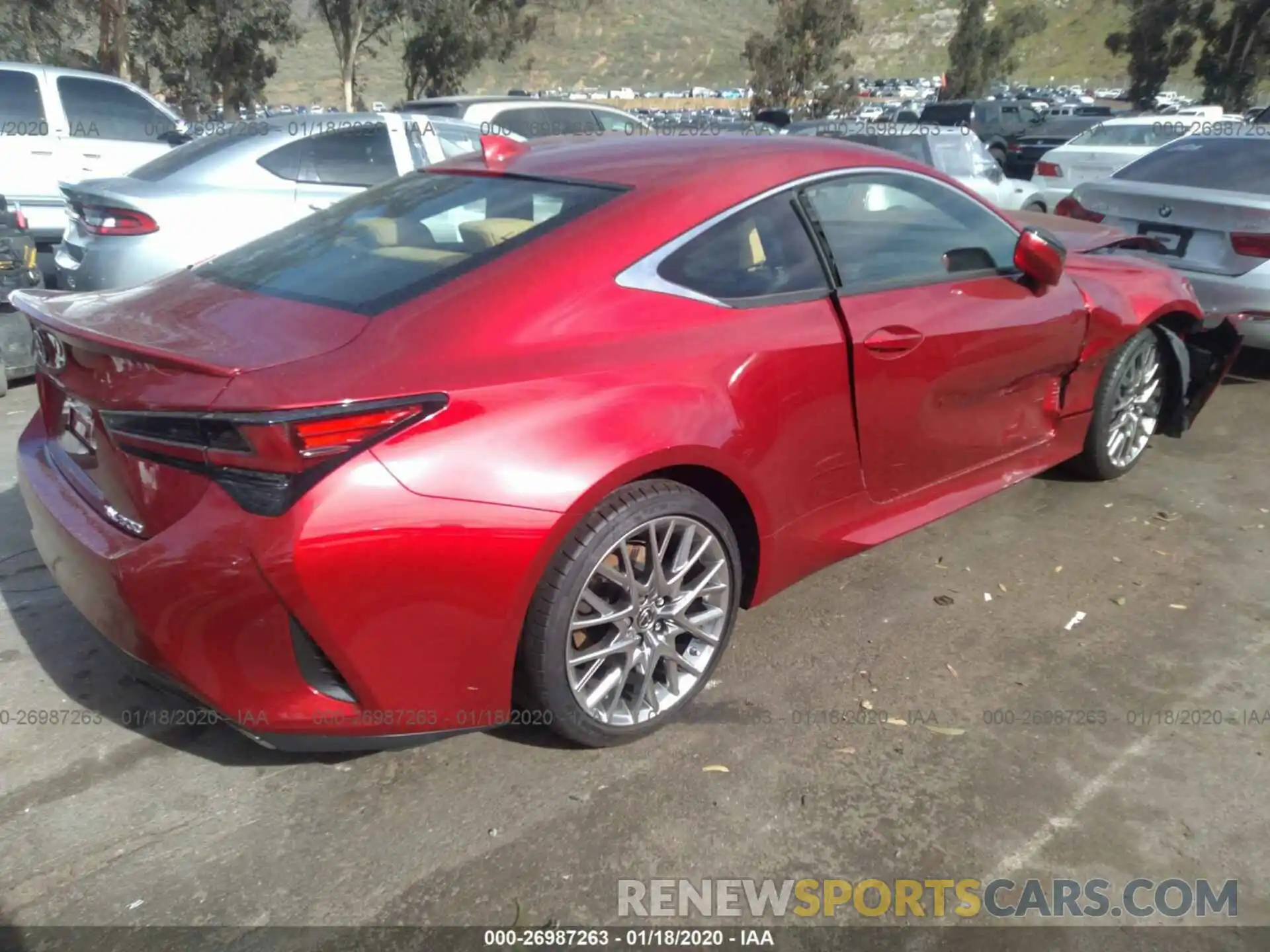 4 Photograph of a damaged car JTHHA5BC2K5010215 LEXUS RC 2019