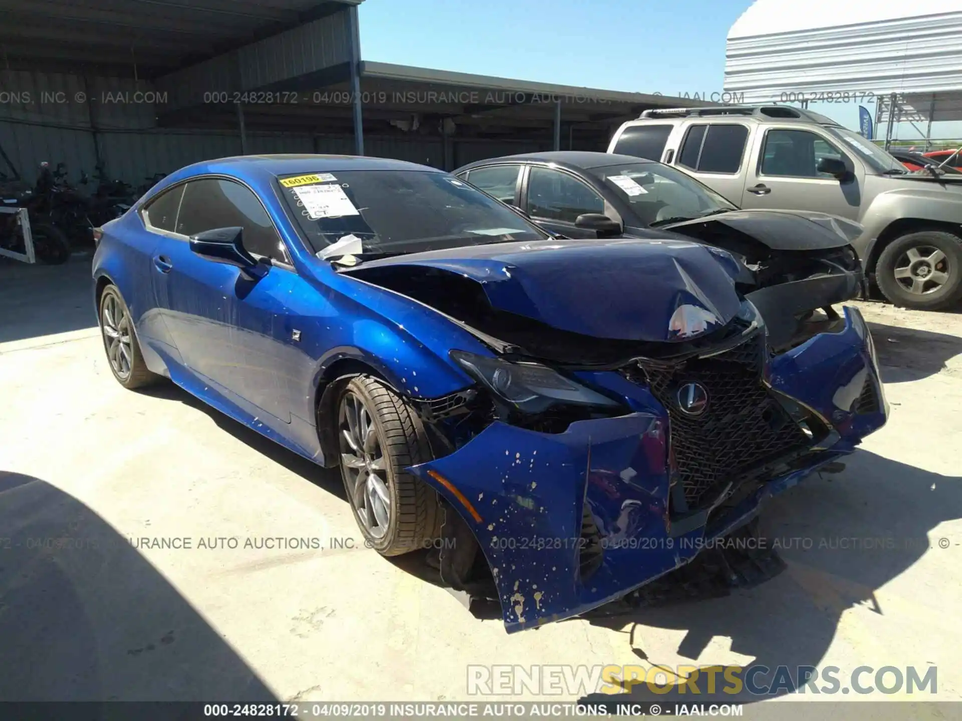 1 Photograph of a damaged car JTHHA5BC4K5009129 LEXUS RC 2019