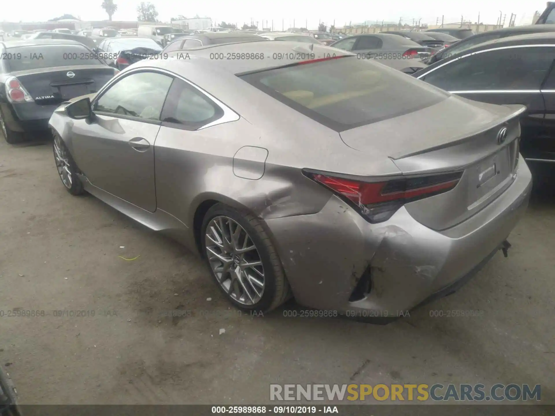 3 Photograph of a damaged car JTHHA5BC5K5008930 LEXUS RC 2019