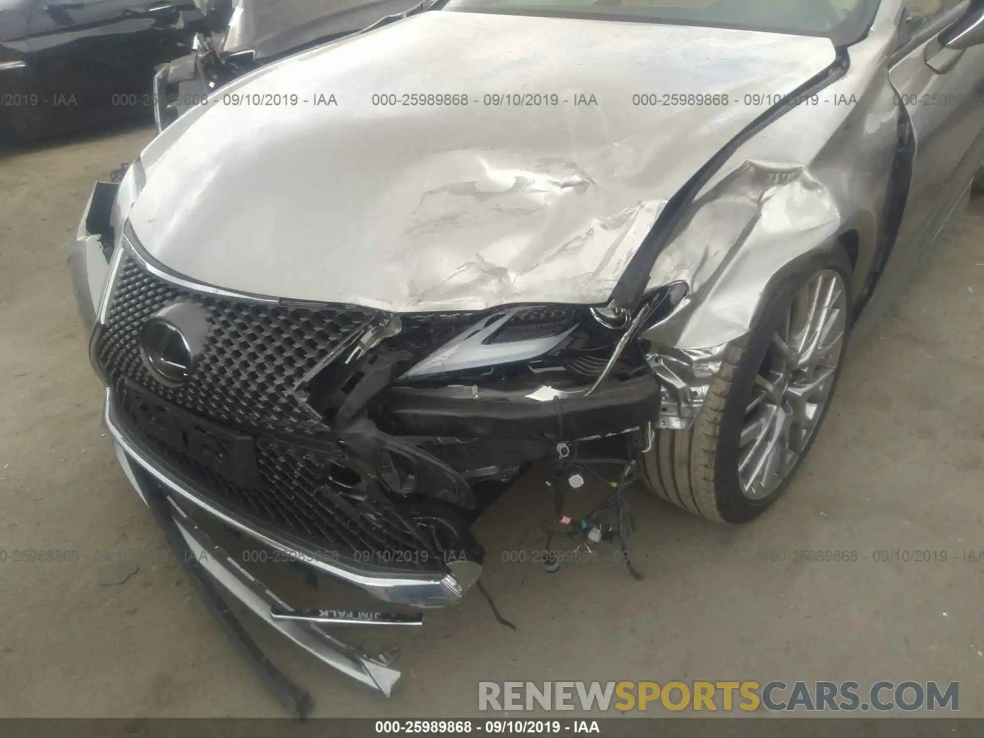 6 Photograph of a damaged car JTHHA5BC5K5008930 LEXUS RC 2019