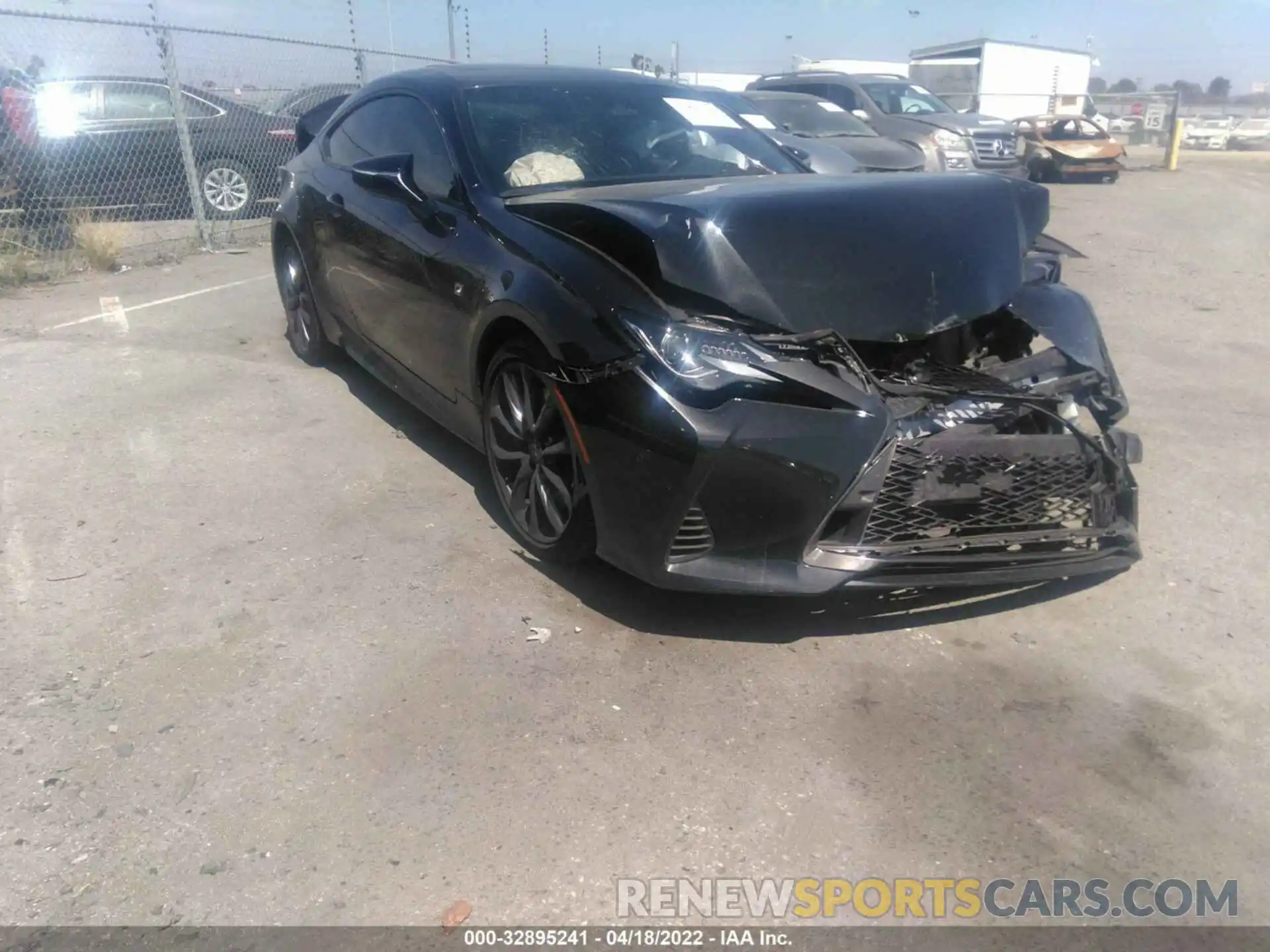 1 Photograph of a damaged car JTHHA5BC6K5009553 LEXUS RC 2019