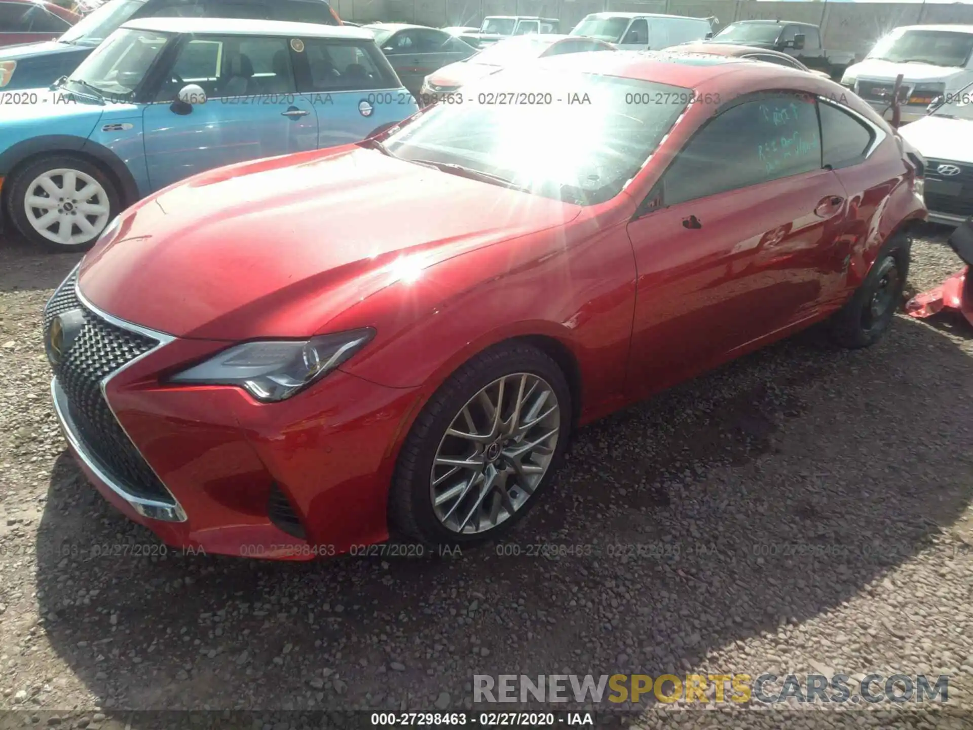 2 Photograph of a damaged car JTHHA5BC6K5010069 LEXUS RC 2019