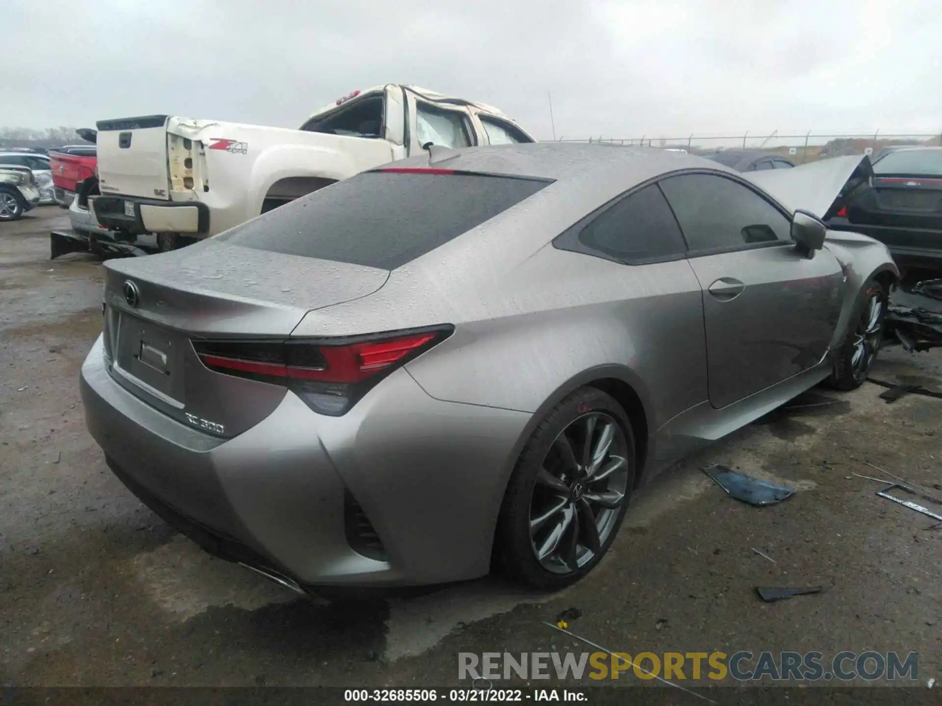 4 Фотография поврежденного автомобиля JTHHA5BC8K5010221 LEXUS RC 2019