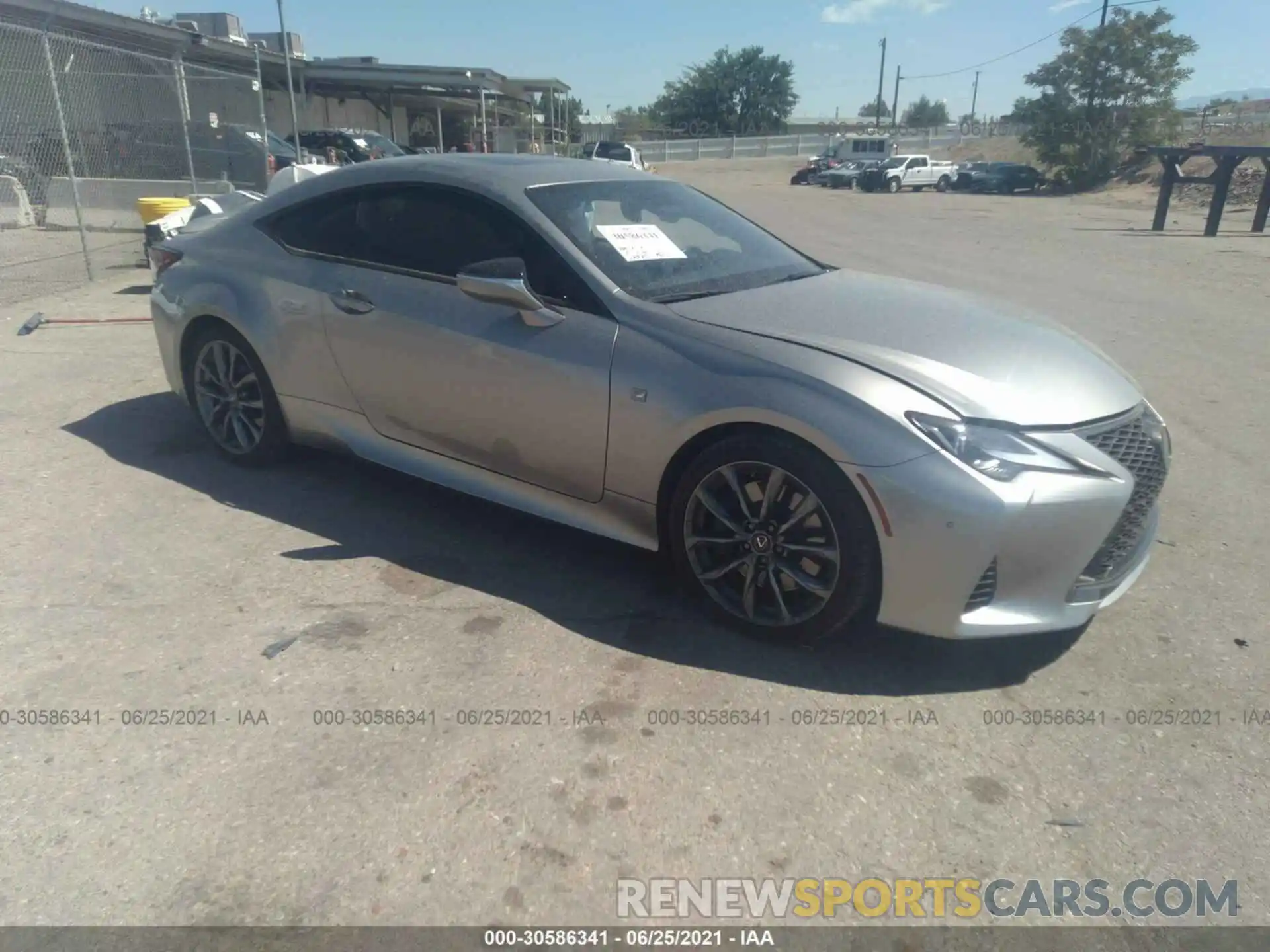 1 Photograph of a damaged car JTHHA5BC9K5009160 LEXUS RC 2019