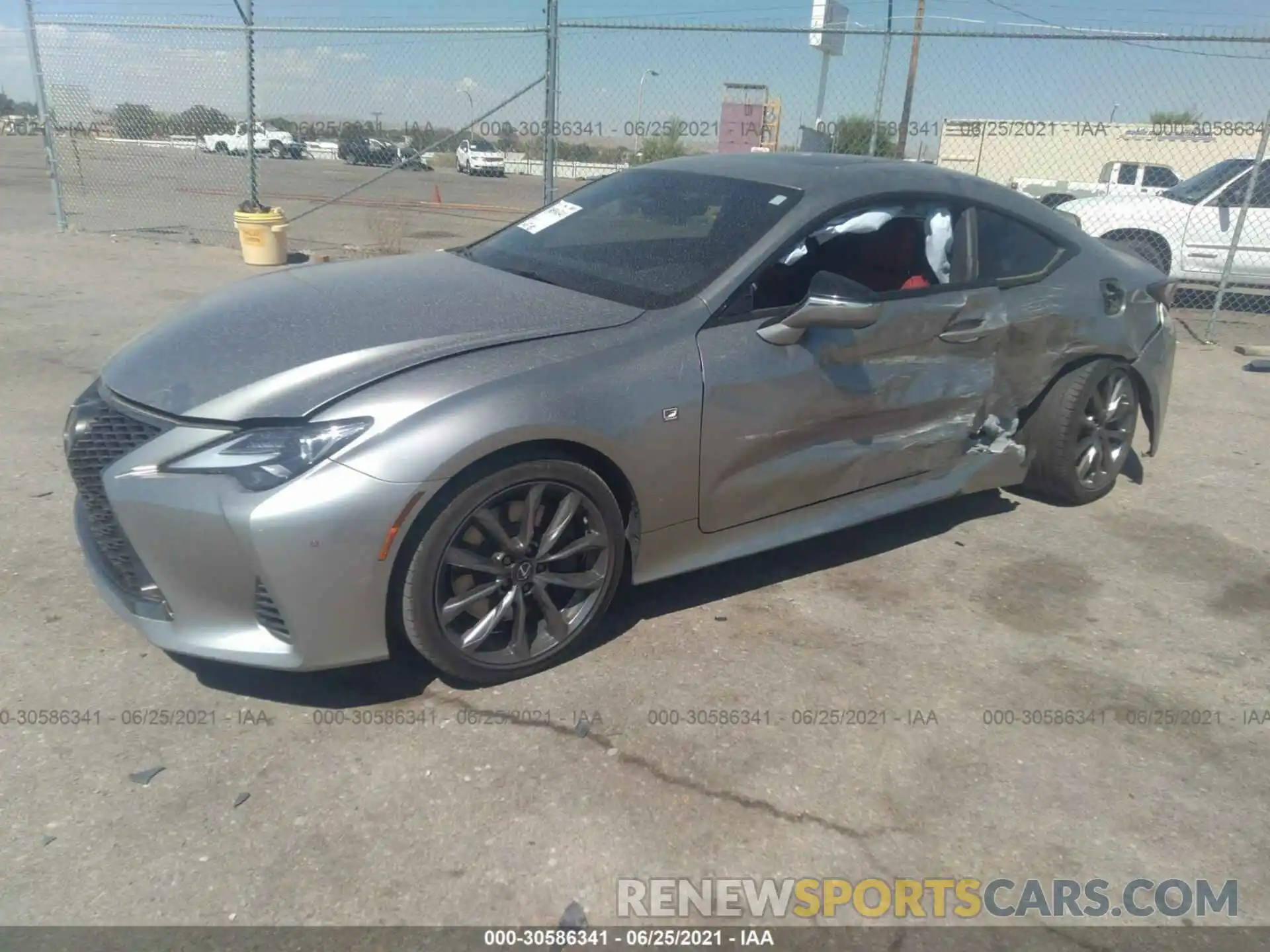 2 Photograph of a damaged car JTHHA5BC9K5009160 LEXUS RC 2019