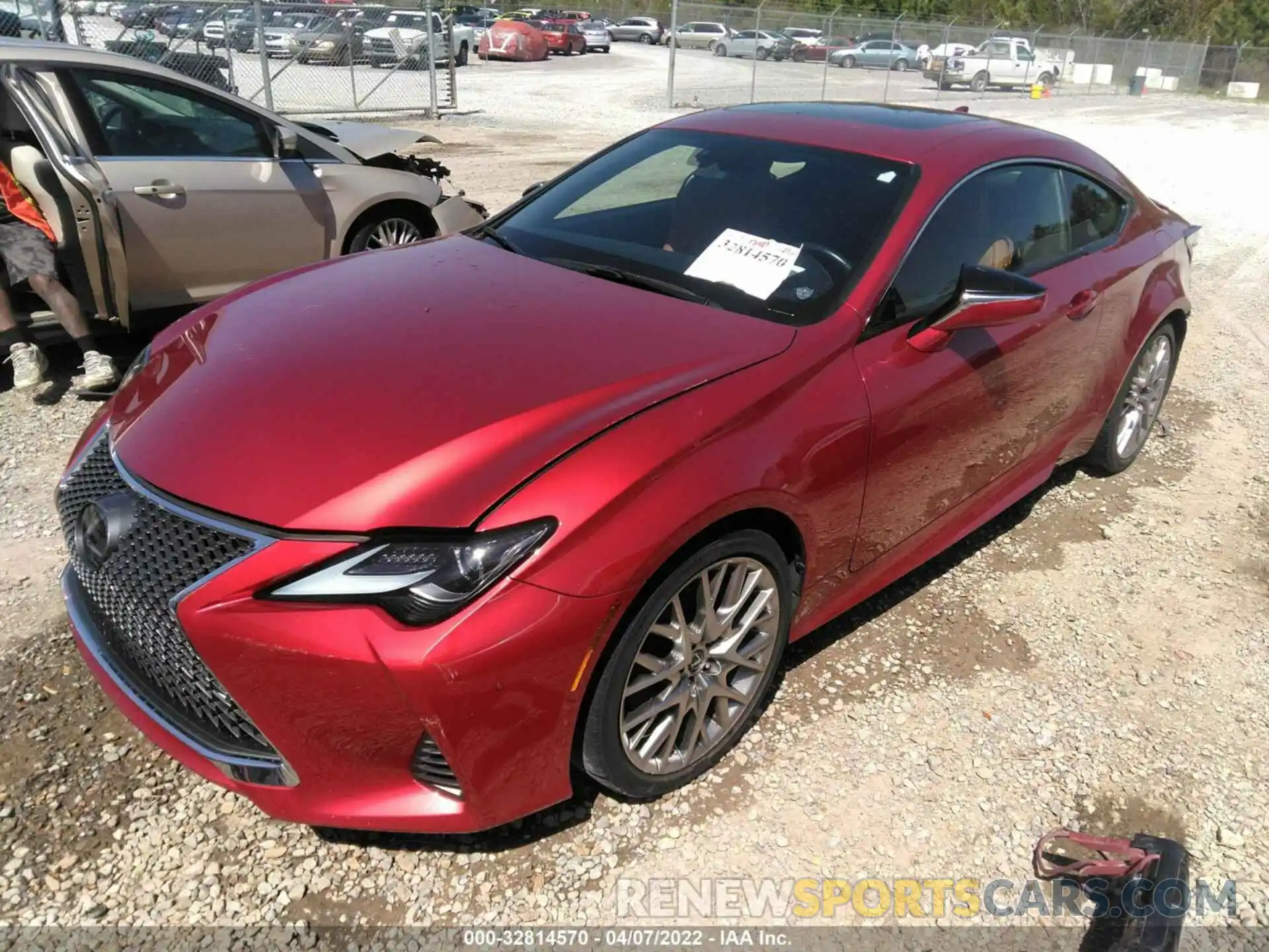 2 Photograph of a damaged car JTHHZ5BC0K5019312 LEXUS RC 2019