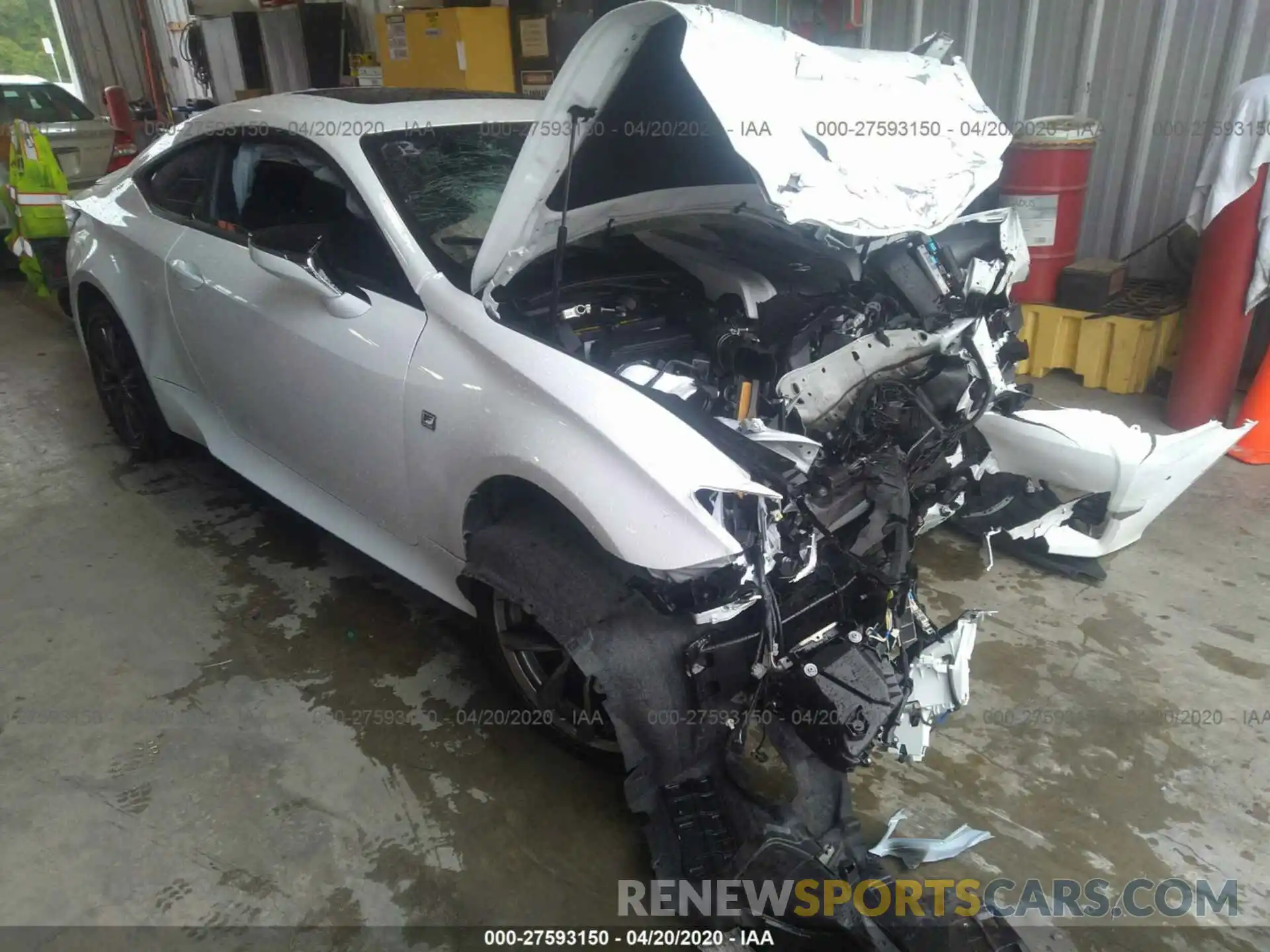 1 Photograph of a damaged car JTHHZ5BC0K5021142 LEXUS RC 2019