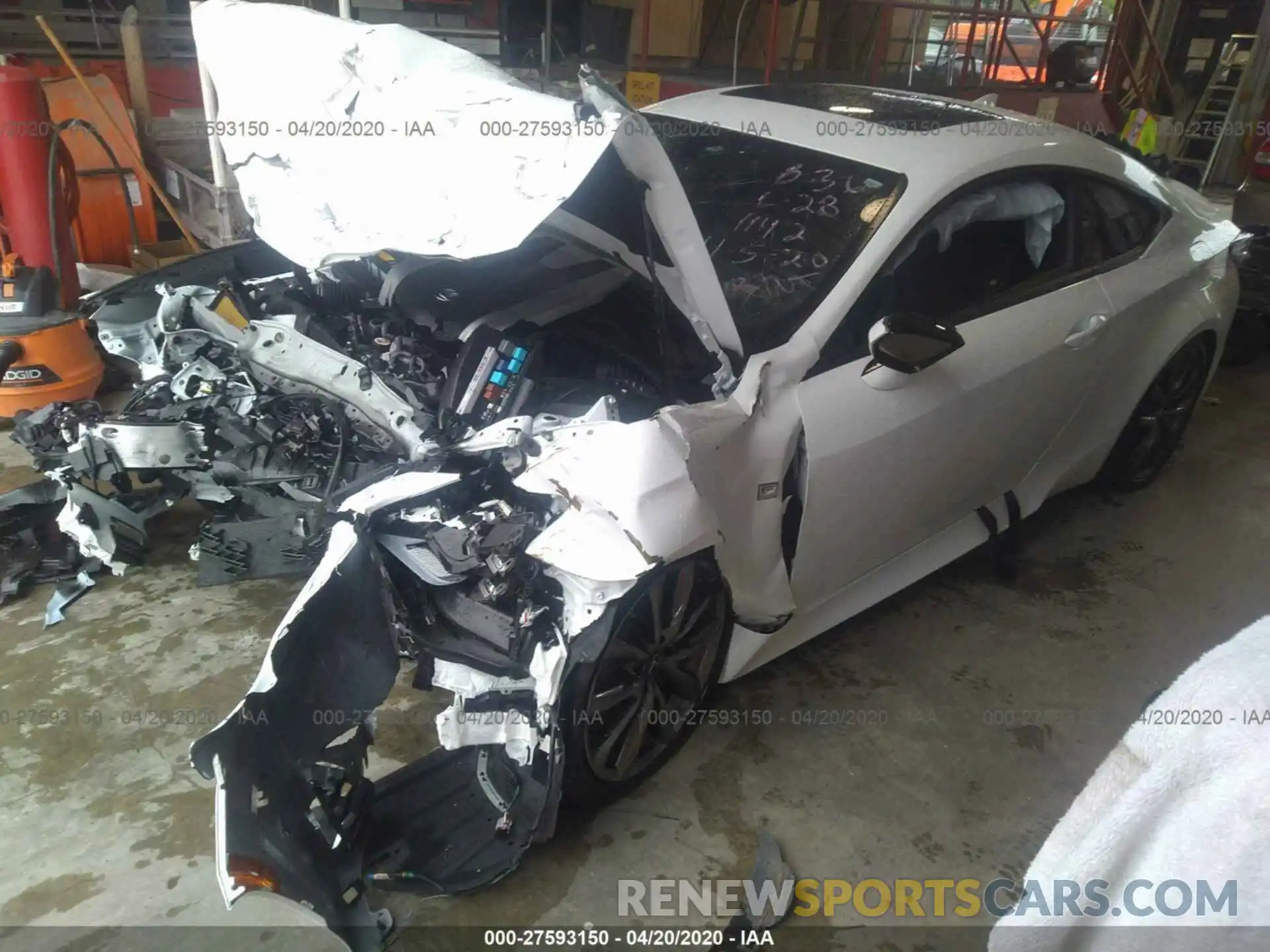 2 Photograph of a damaged car JTHHZ5BC0K5021142 LEXUS RC 2019