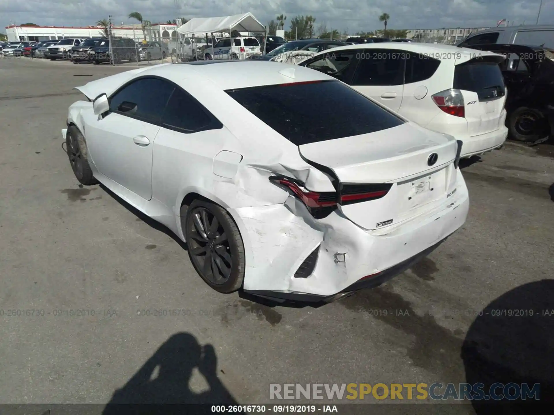 3 Photograph of a damaged car JTHHZ5BC1K5019934 LEXUS RC 2019