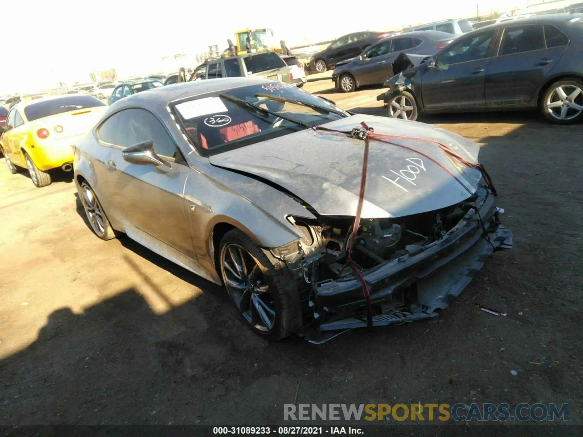 1 Photograph of a damaged car JTHHZ5BC1K5020310 LEXUS RC 2019