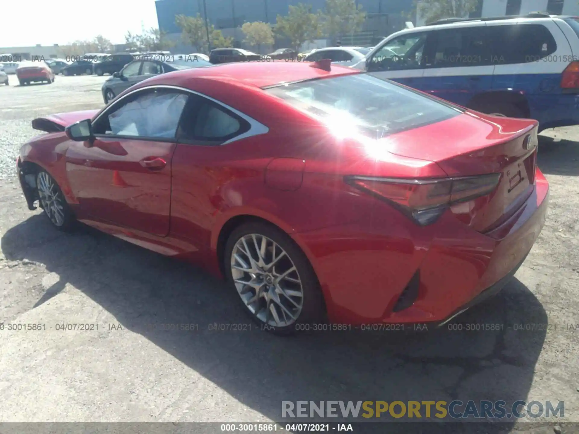 3 Photograph of a damaged car JTHHZ5BC4K5021385 LEXUS RC 2019