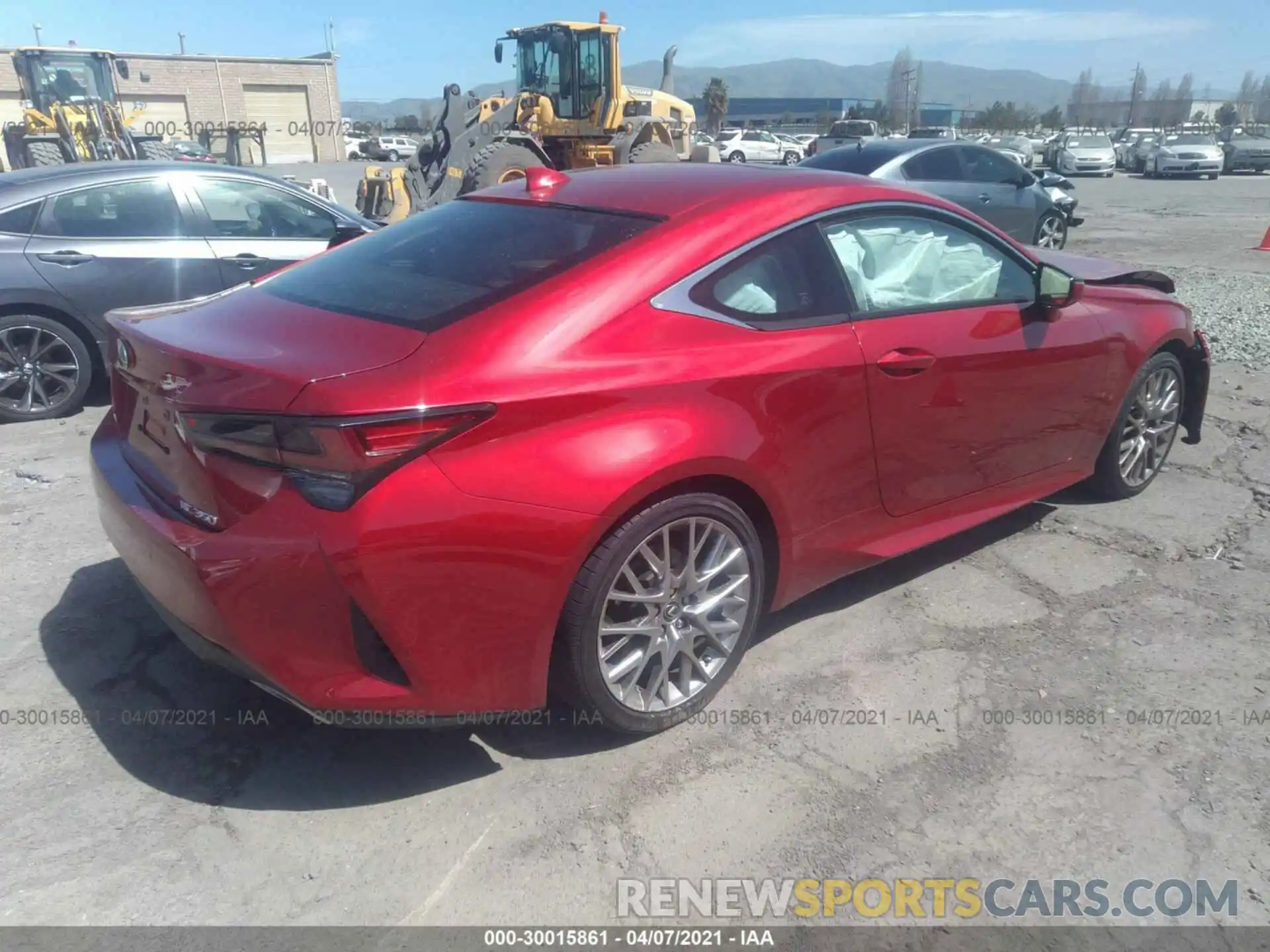 4 Photograph of a damaged car JTHHZ5BC4K5021385 LEXUS RC 2019