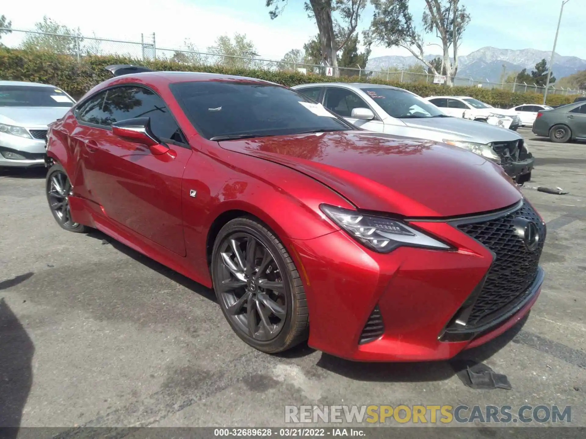 1 Photograph of a damaged car JTHHZ5BC5K5021282 LEXUS RC 2019