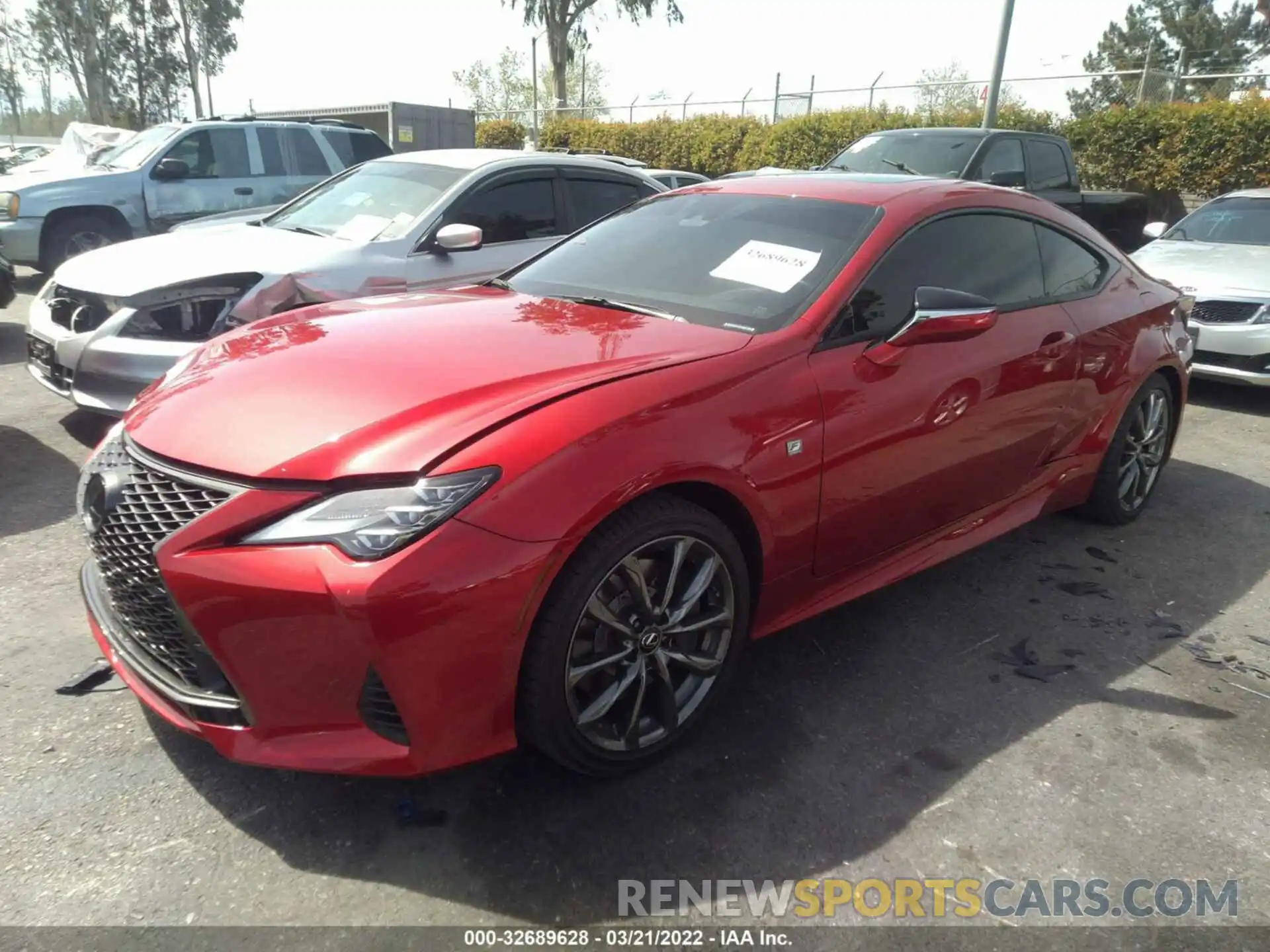 2 Photograph of a damaged car JTHHZ5BC5K5021282 LEXUS RC 2019