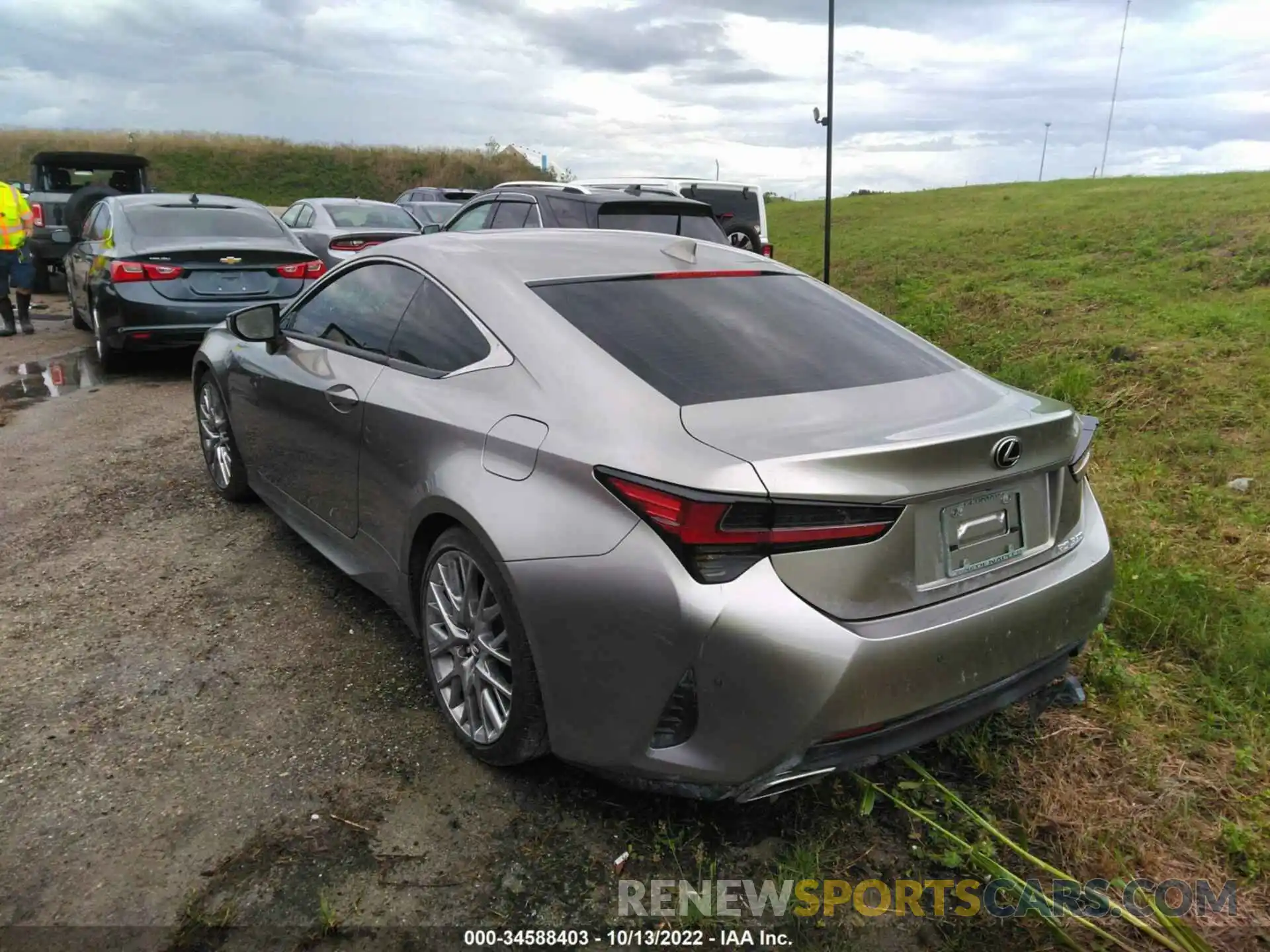 3 Photograph of a damaged car JTHHZ5BC6K5019394 LEXUS RC 2019