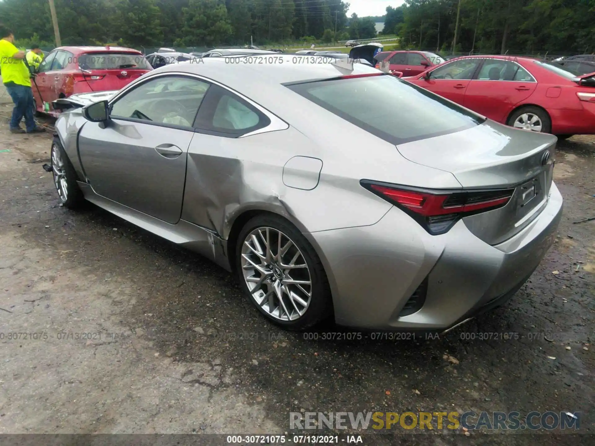 3 Фотография поврежденного автомобиля JTHHZ5BC7K5021381 LEXUS RC 2019