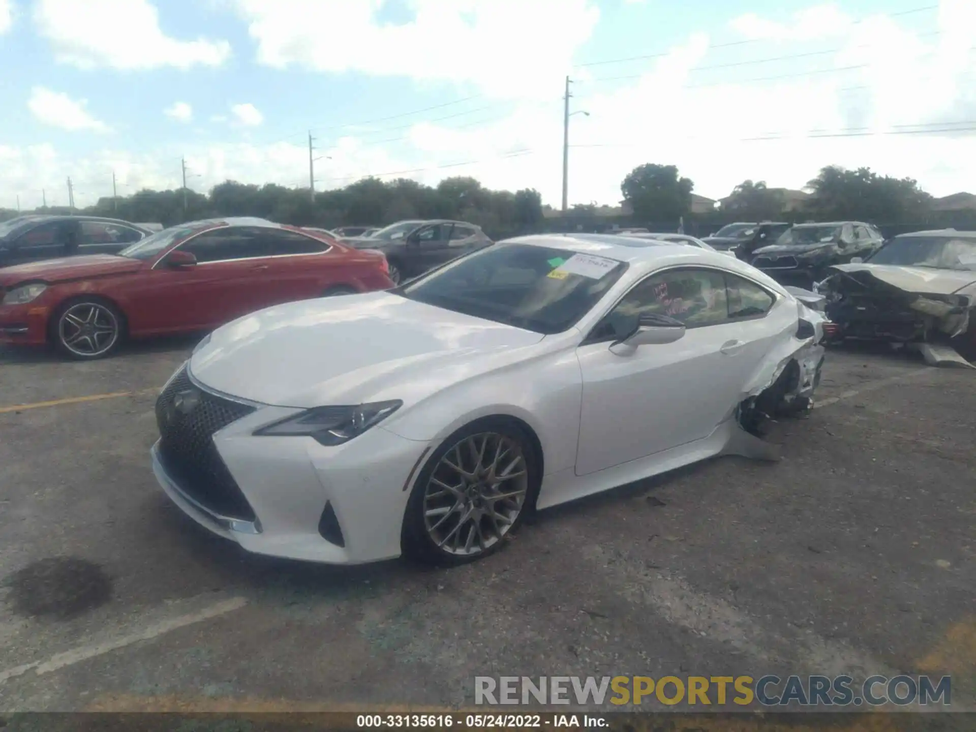 2 Photograph of a damaged car JTHHZ5BC7K5021512 LEXUS RC 2019