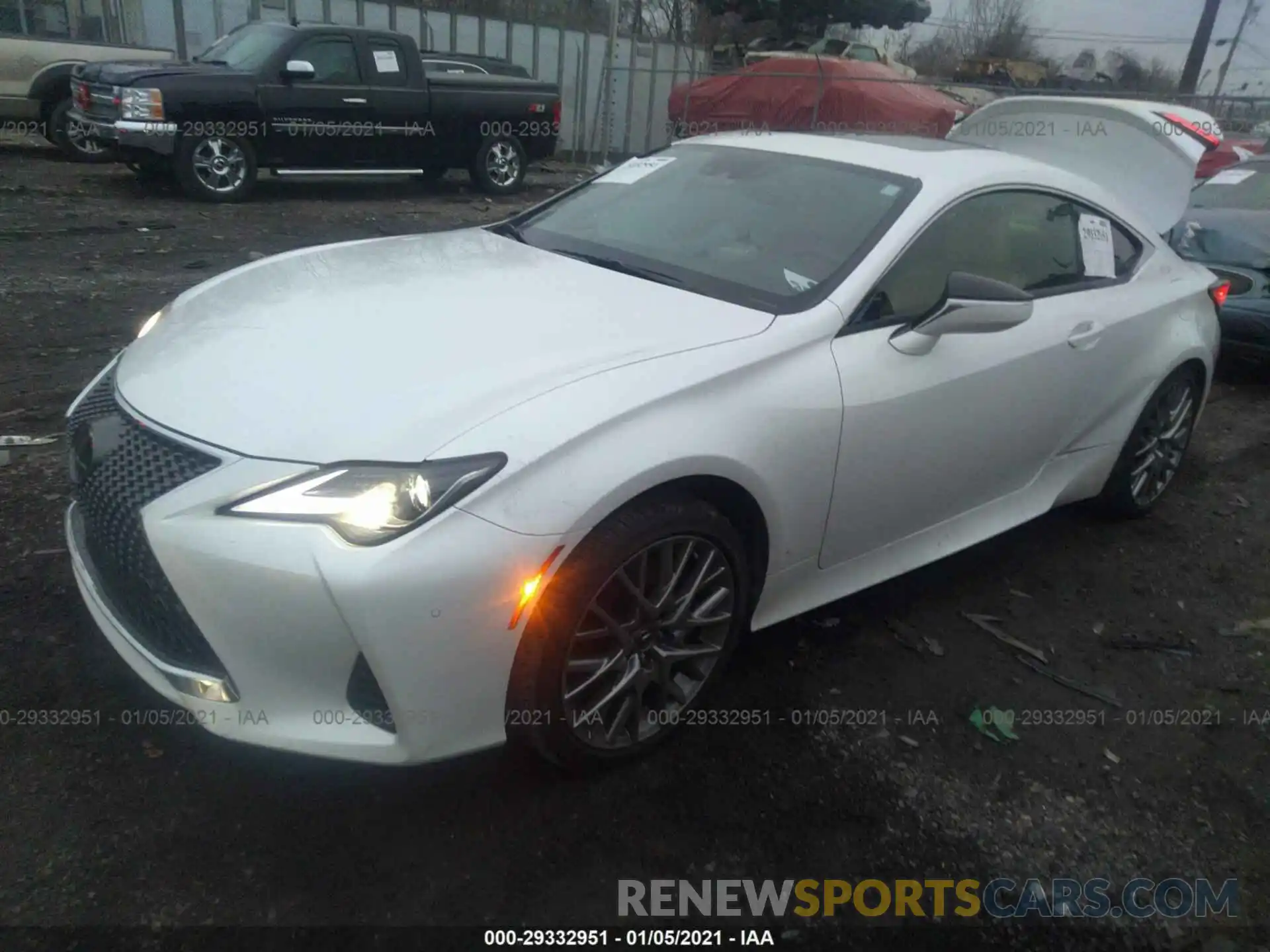 2 Фотография поврежденного автомобиля JTHS85BC1K5005010 LEXUS RC 2019