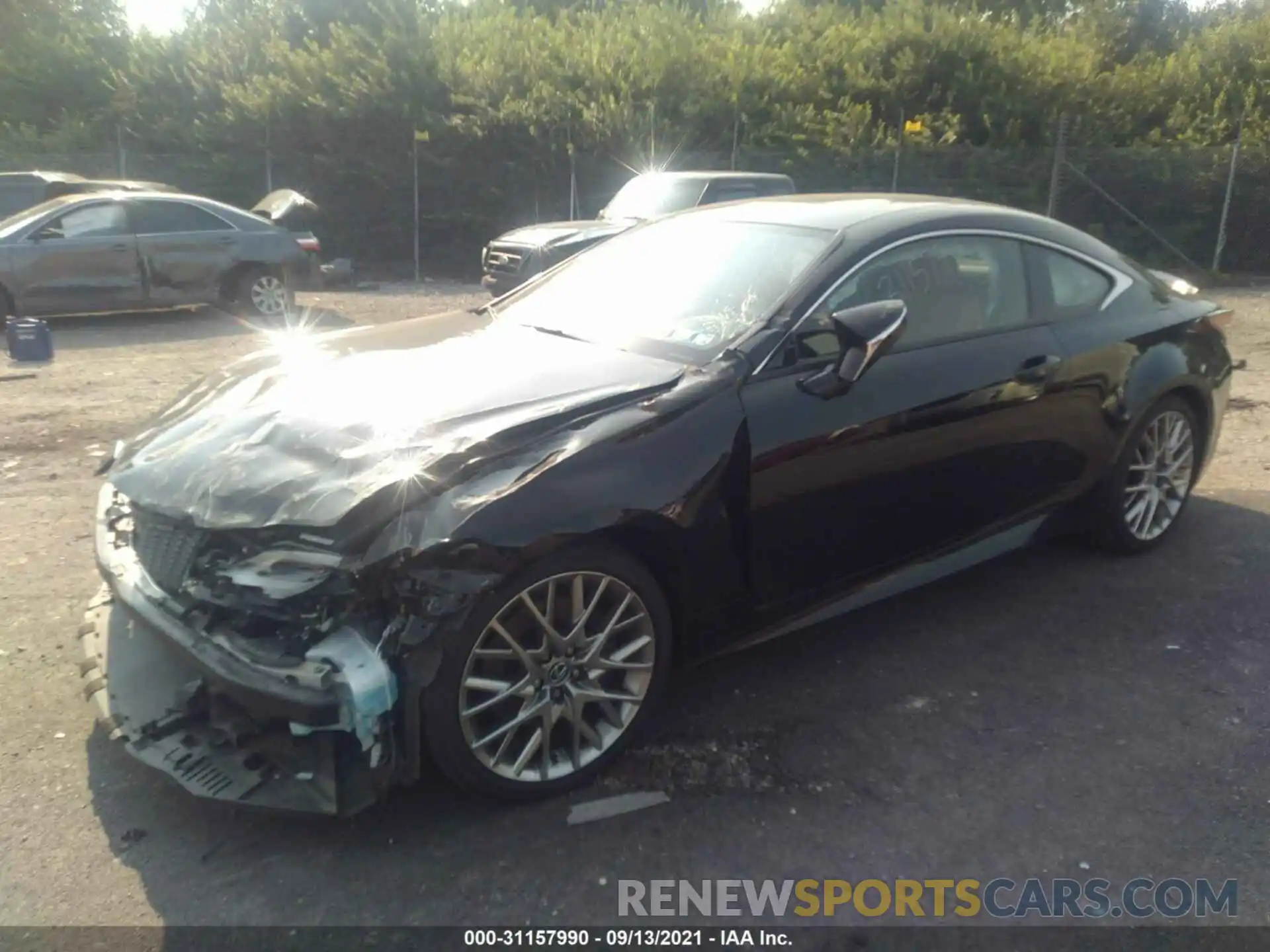 2 Photograph of a damaged car JTHS85BC1K5005184 LEXUS RC 2019