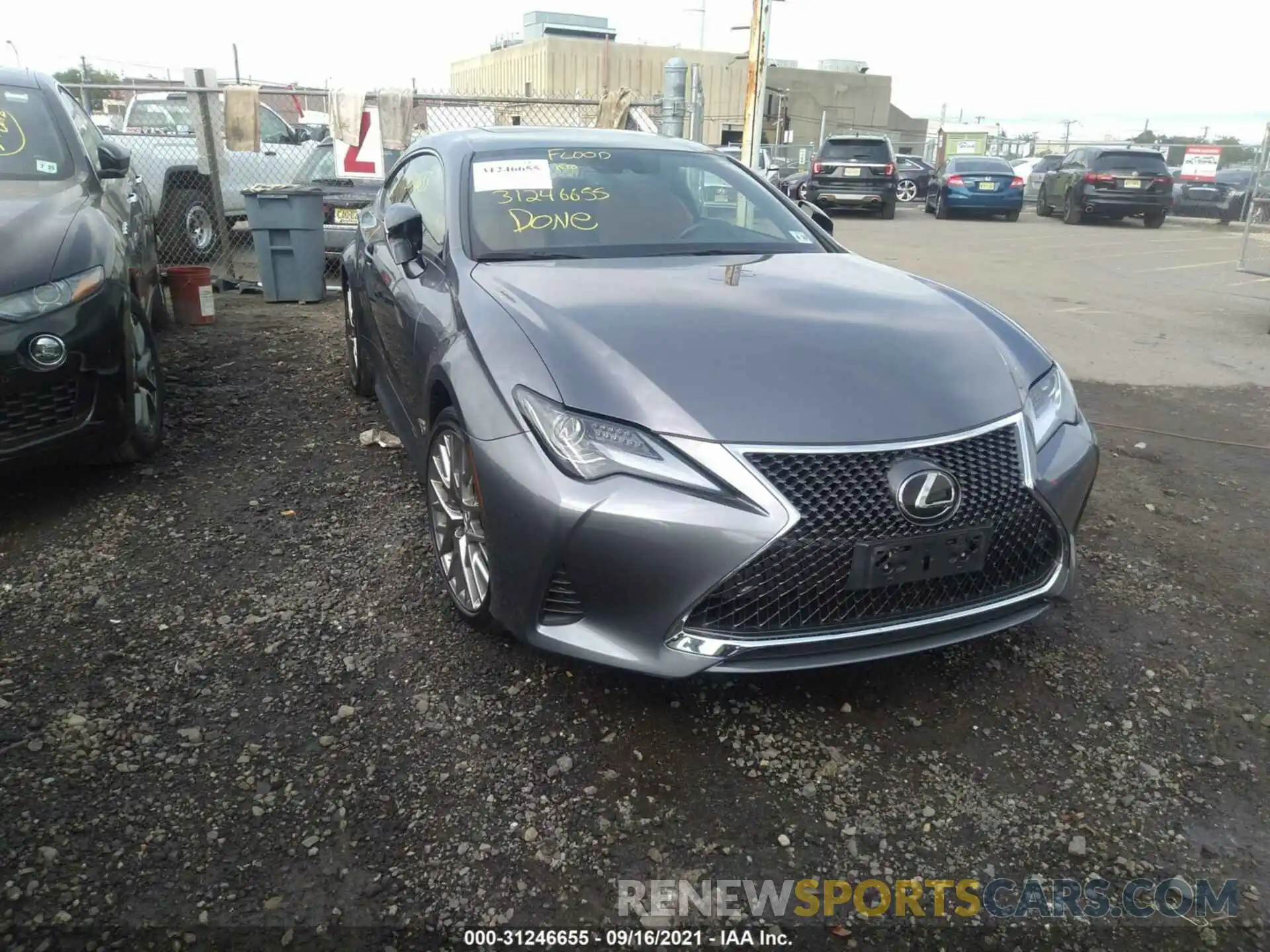 1 Photograph of a damaged car JTHS85BC8K5004744 LEXUS RC 2019