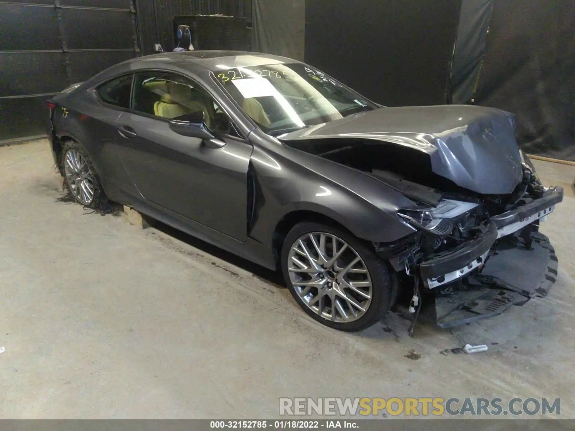 1 Photograph of a damaged car JTHS85BCXK5004776 LEXUS RC 2019