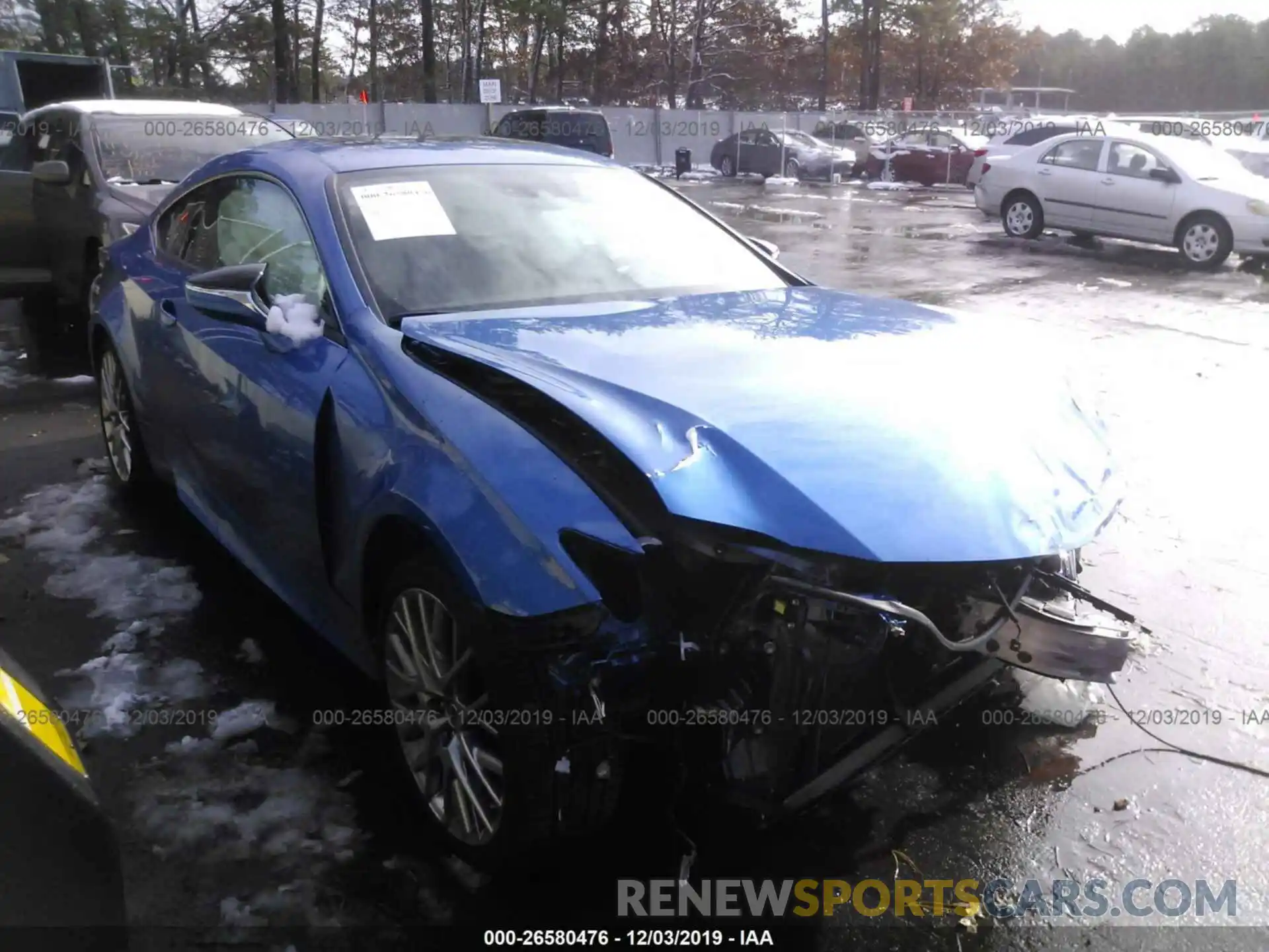 1 Photograph of a damaged car JTHS85BCXK5004809 LEXUS RC 2019