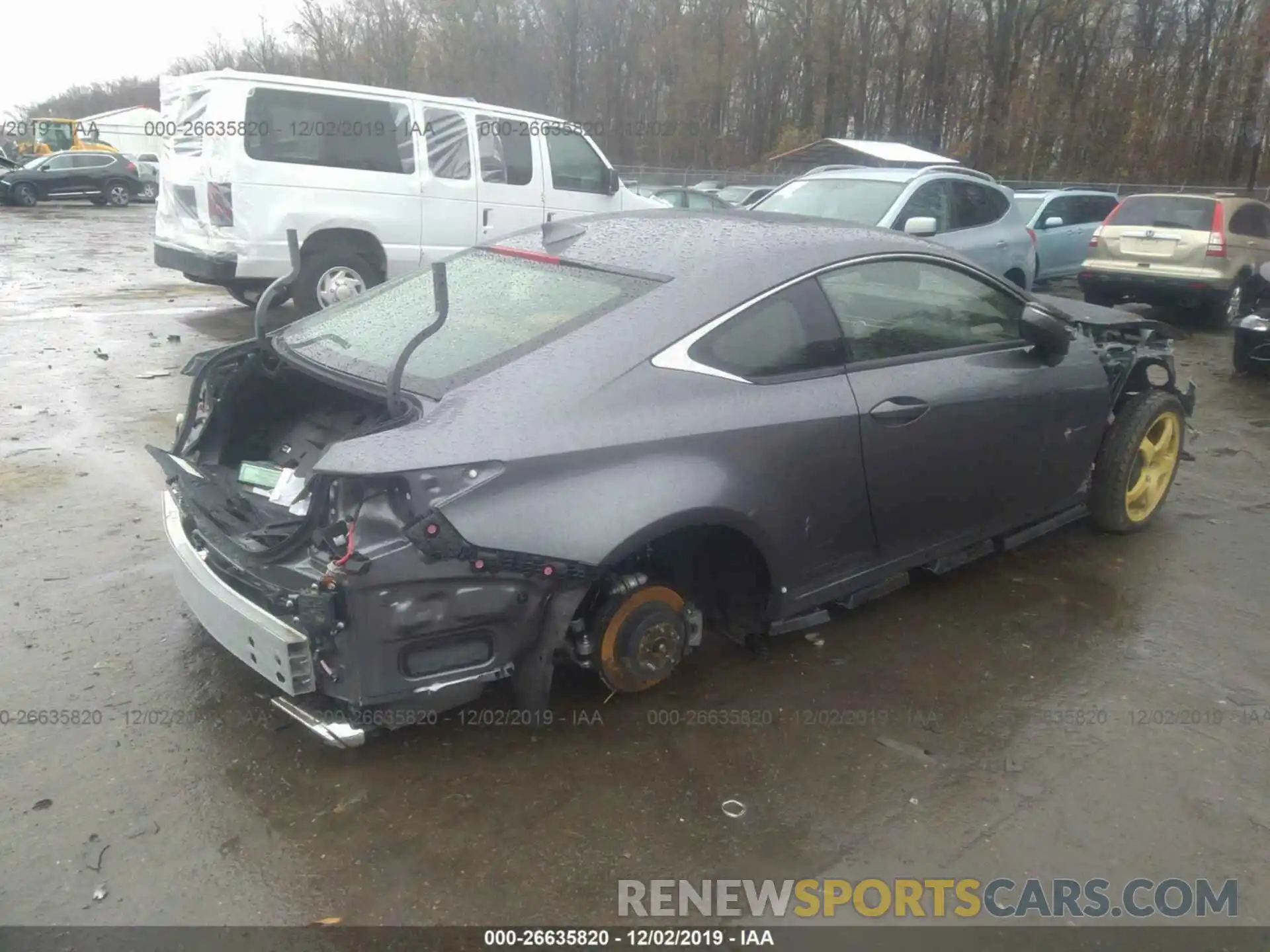 4 Photograph of a damaged car JTHS85BCXK5005085 LEXUS RC 2019