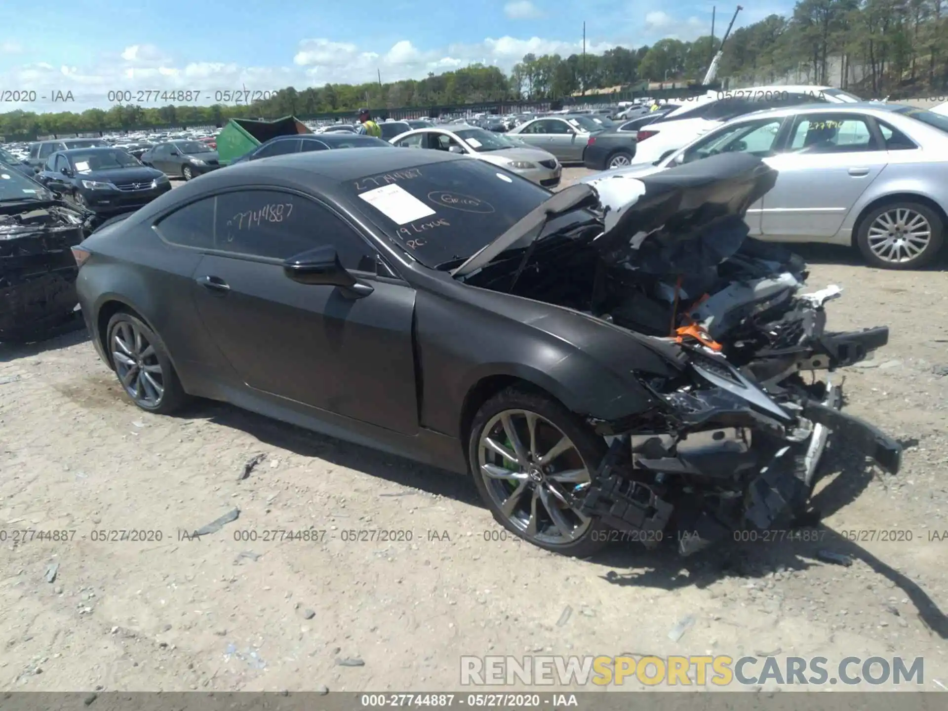 1 Photograph of a damaged car JTHSZ5BC3K5009802 LEXUS RC 2019