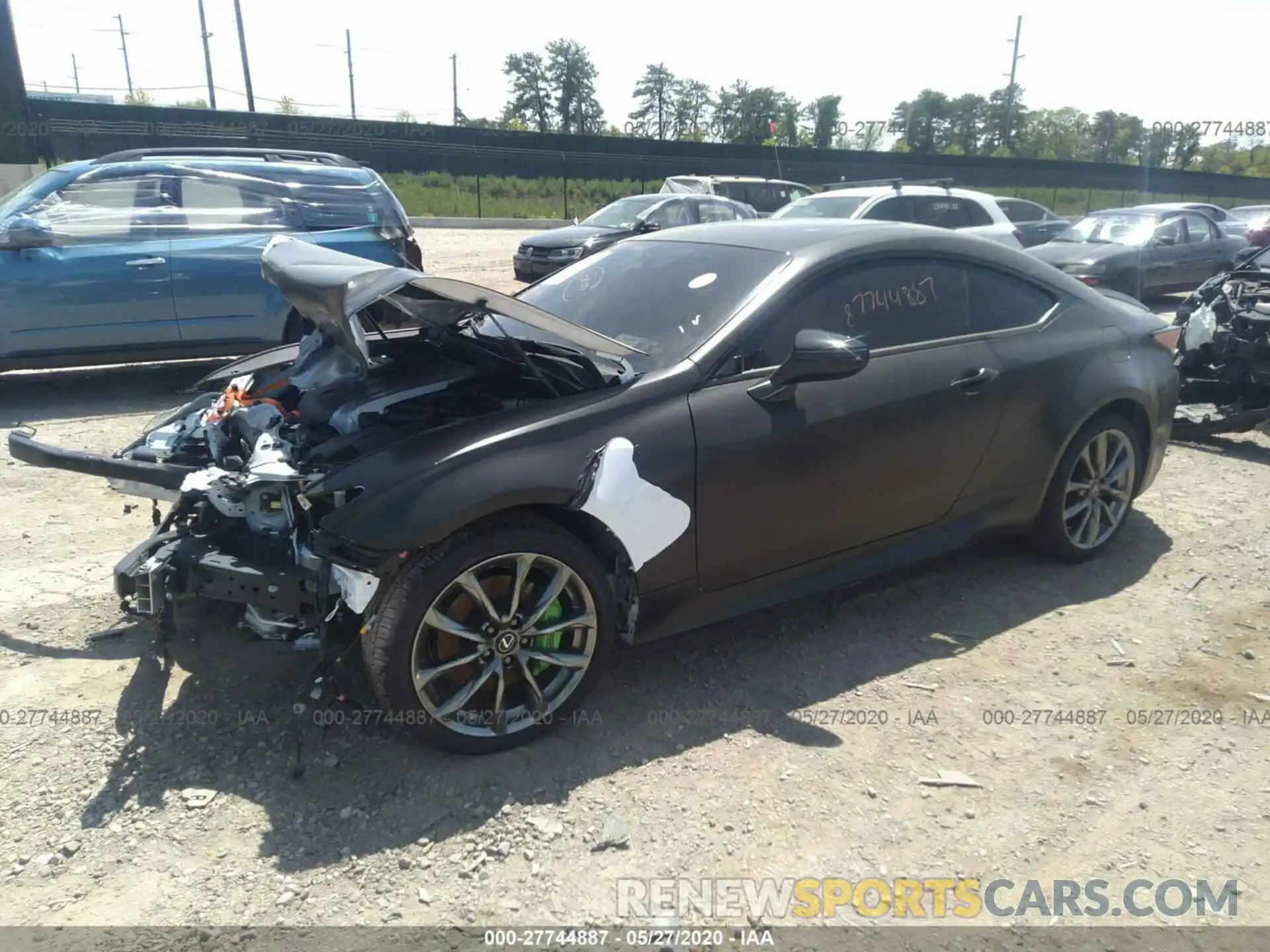 2 Photograph of a damaged car JTHSZ5BC3K5009802 LEXUS RC 2019