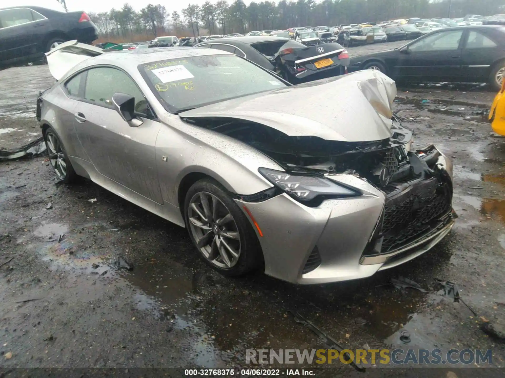 1 Photograph of a damaged car JTHSZ5BC8K5009178 LEXUS RC 2019