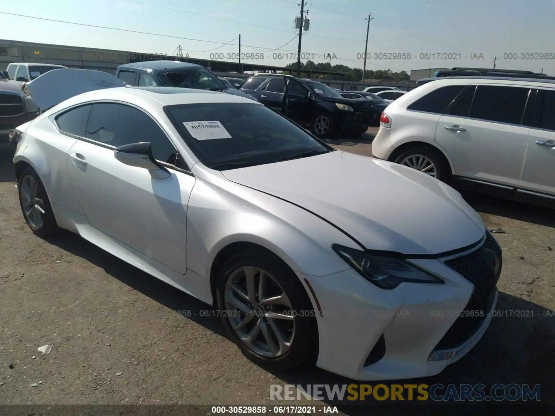 1 Photograph of a damaged car JTHAA5BC6L5010902 LEXUS RC 2020