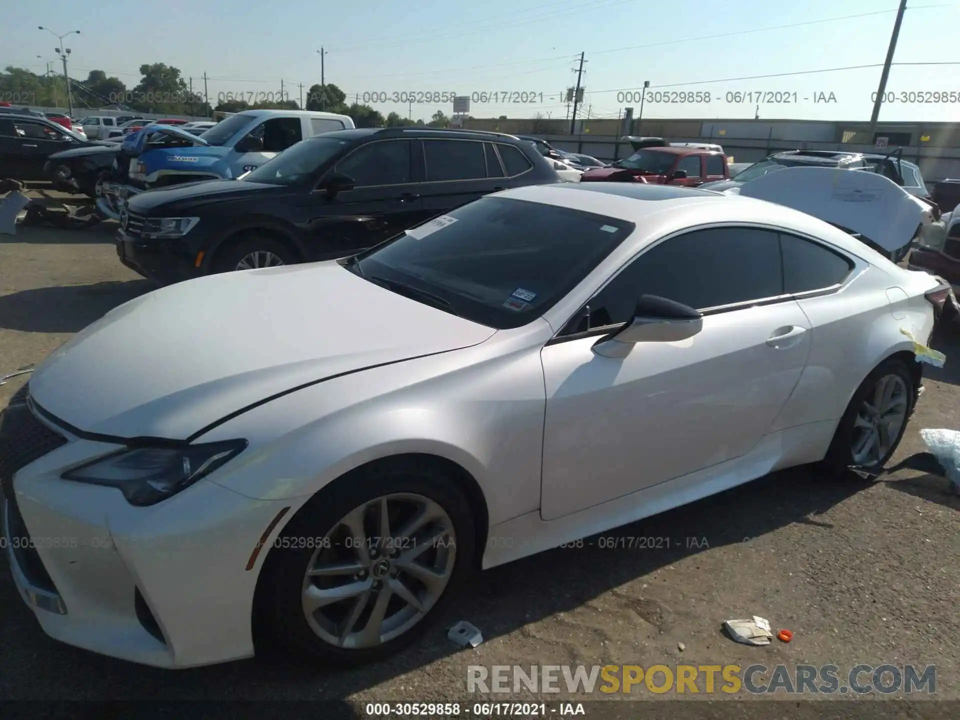 2 Photograph of a damaged car JTHAA5BC6L5010902 LEXUS RC 2020