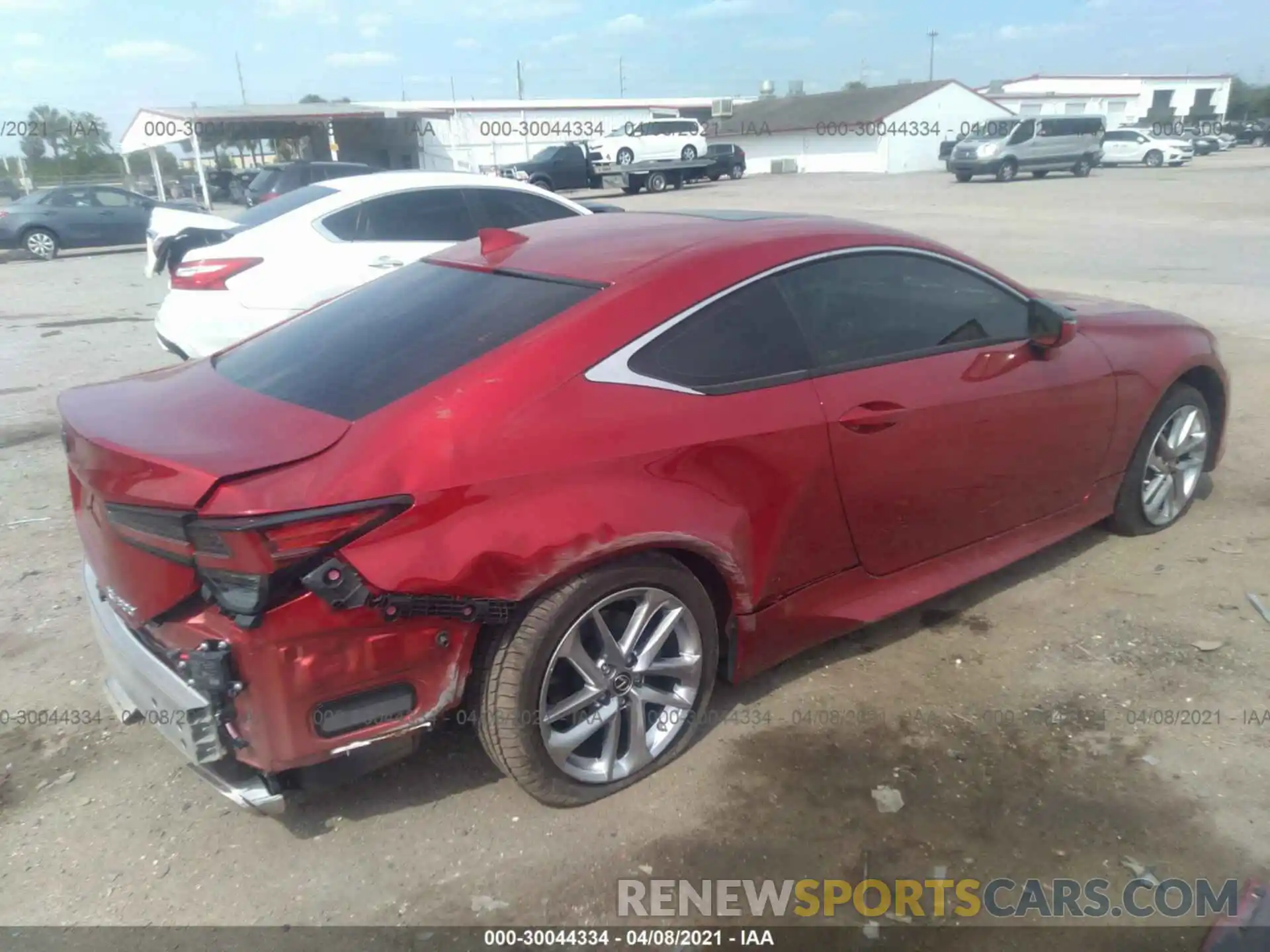 4 Photograph of a damaged car JTHAA5BC8L5010643 LEXUS RC 2020