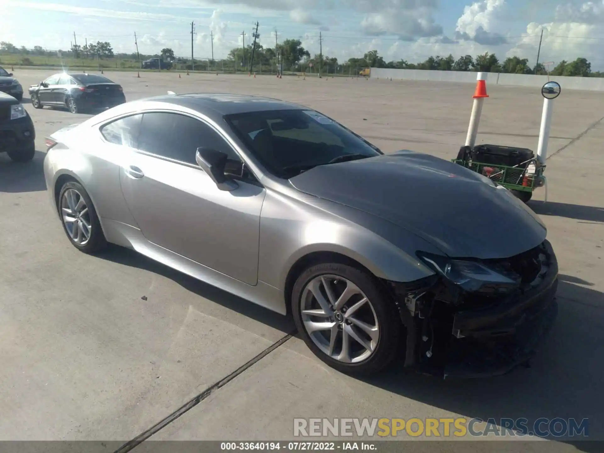 1 Photograph of a damaged car JTHAA5BCXL5011051 LEXUS RC 2020