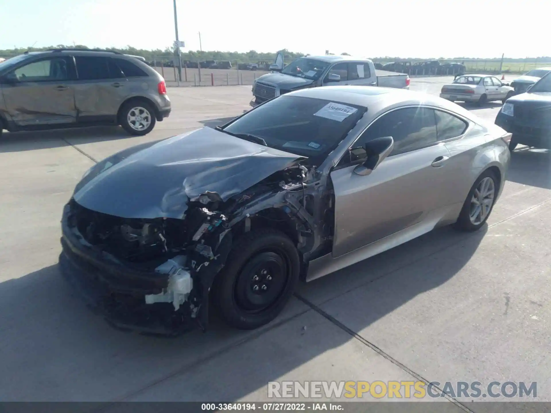 2 Photograph of a damaged car JTHAA5BCXL5011051 LEXUS RC 2020