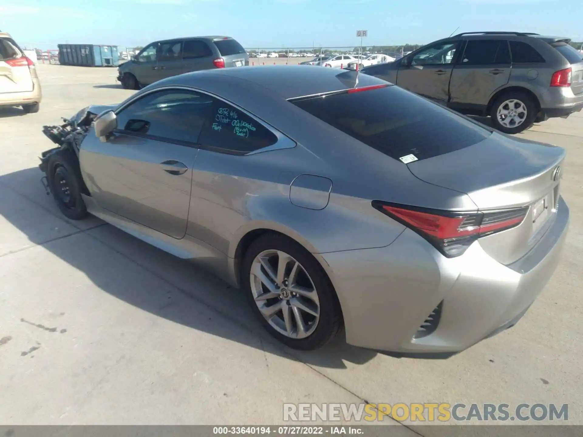 3 Photograph of a damaged car JTHAA5BCXL5011051 LEXUS RC 2020