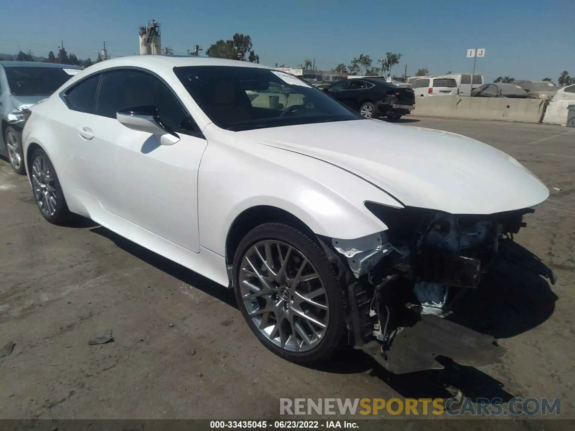 1 Photograph of a damaged car JTHD85ECXL5005724 LEXUS RC 2020