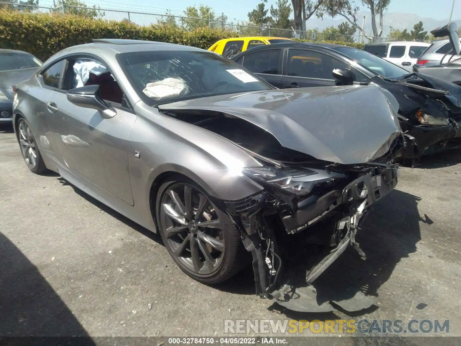 1 Photograph of a damaged car JTHGZ5BC0L5022904 LEXUS RC 2020