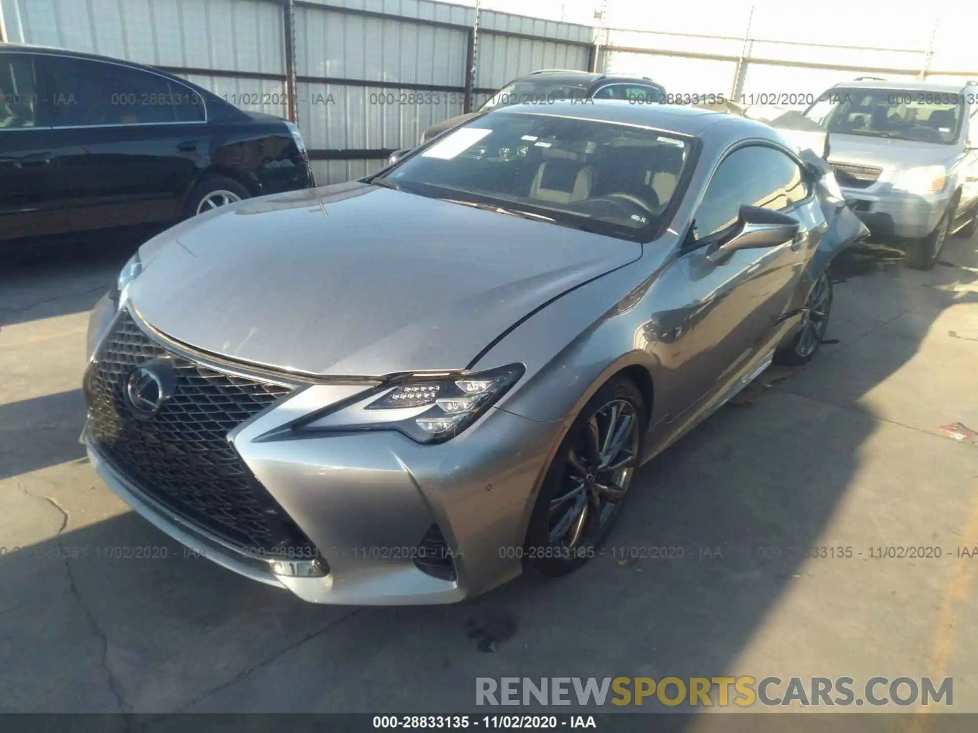 2 Photograph of a damaged car JTHGZ5BC1L5022233 LEXUS RC 2020