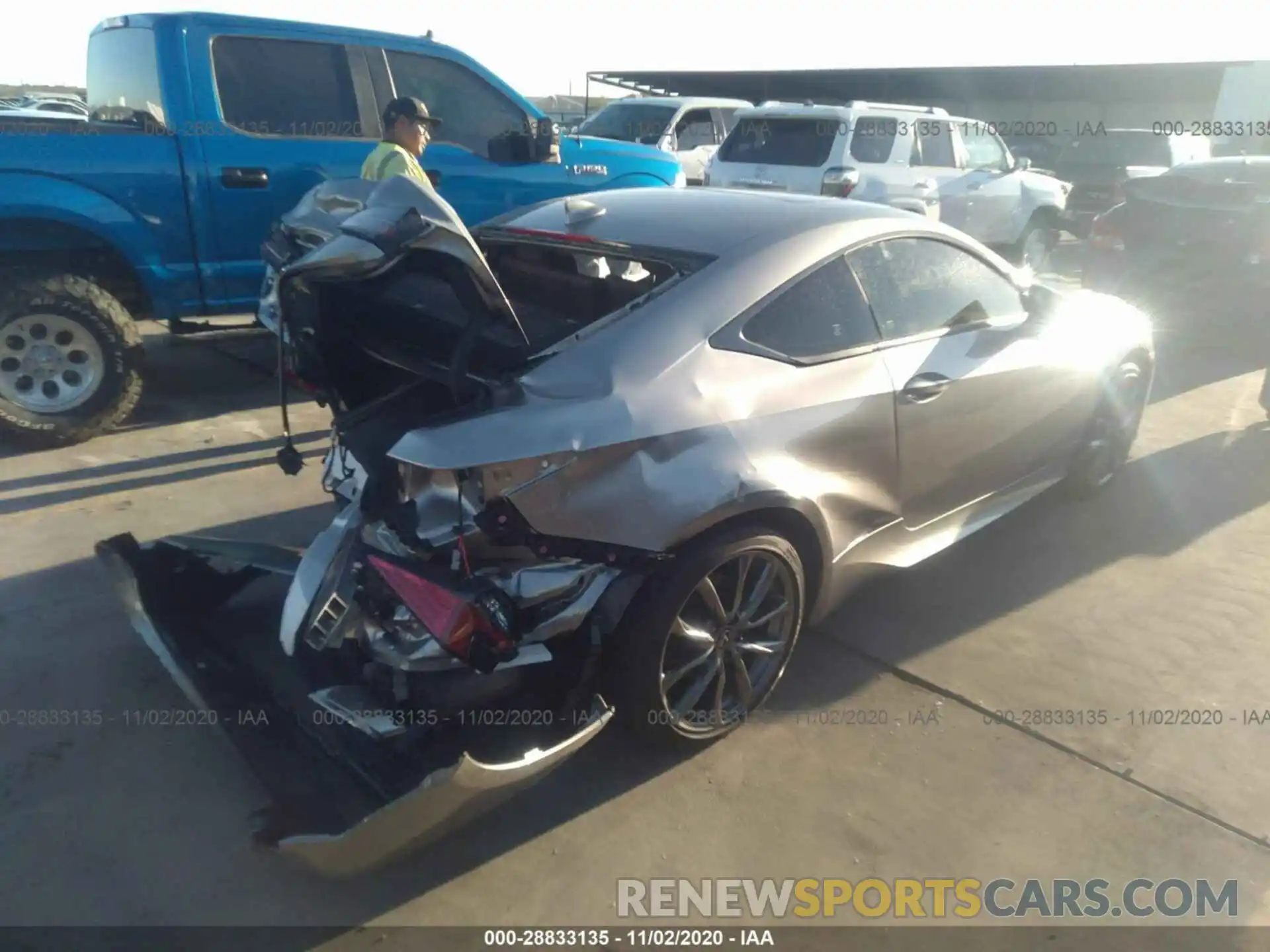 4 Photograph of a damaged car JTHGZ5BC1L5022233 LEXUS RC 2020