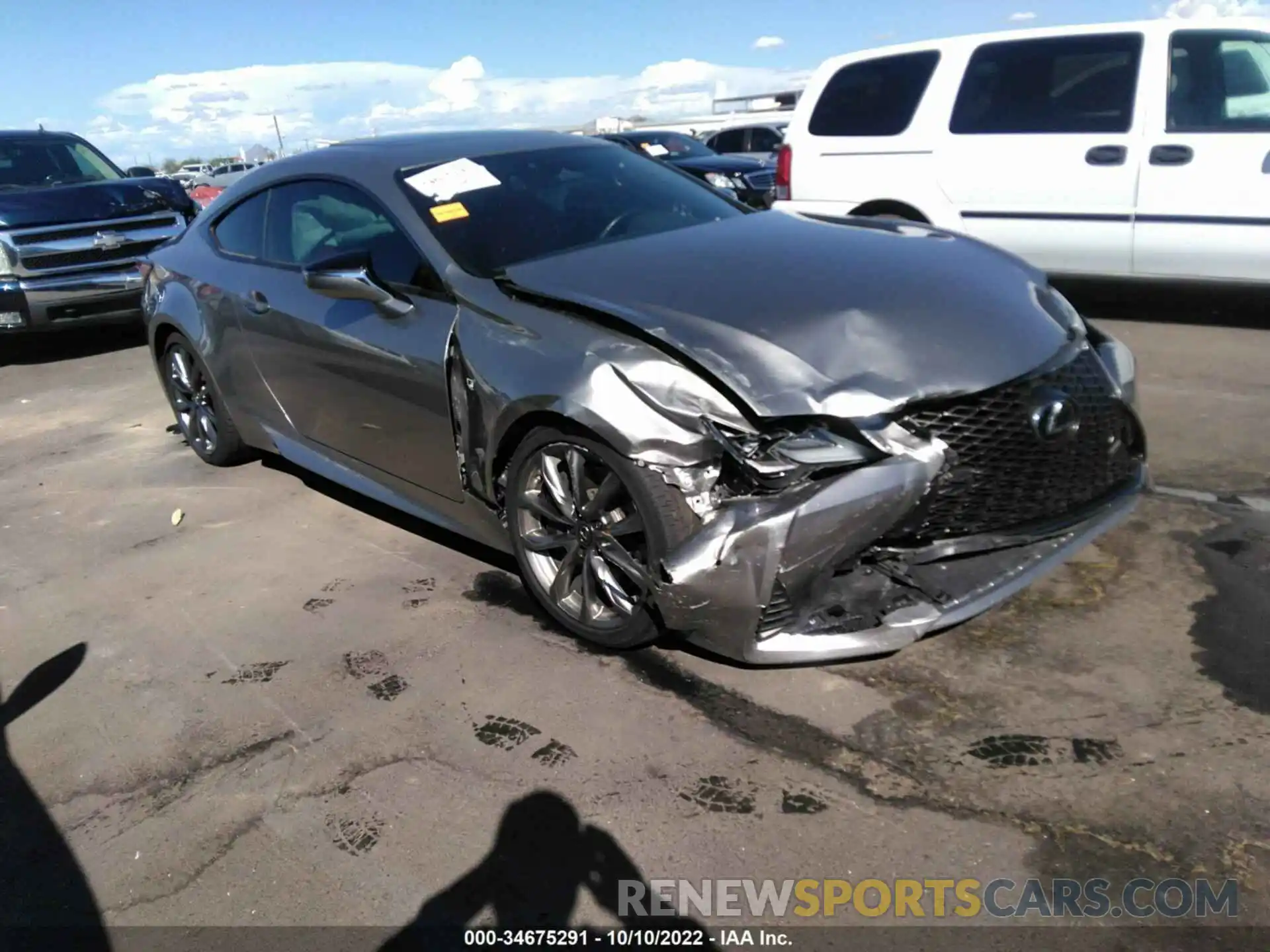 1 Photograph of a damaged car JTHGZ5BC3L5021911 LEXUS RC 2020