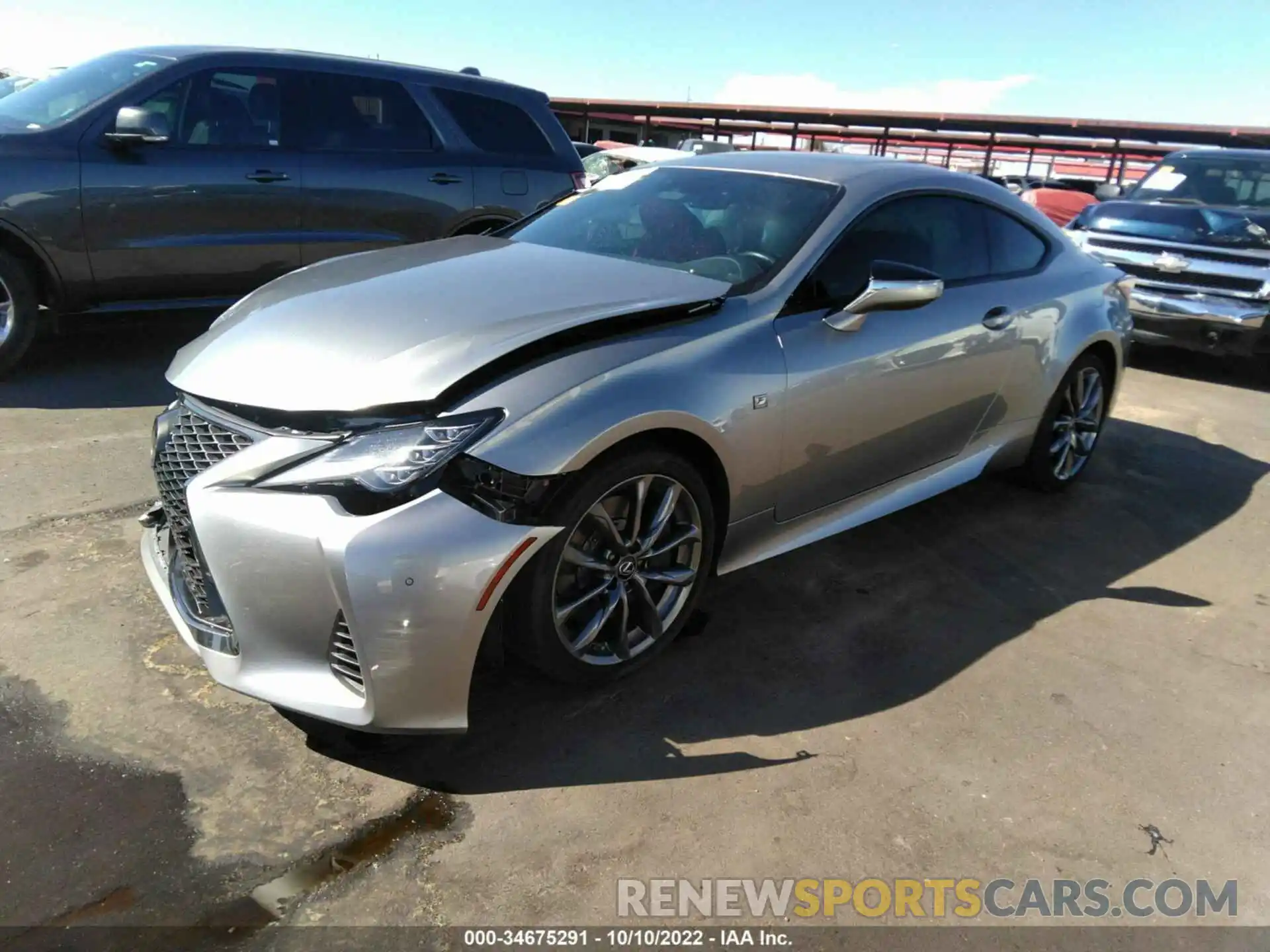 2 Photograph of a damaged car JTHGZ5BC3L5021911 LEXUS RC 2020