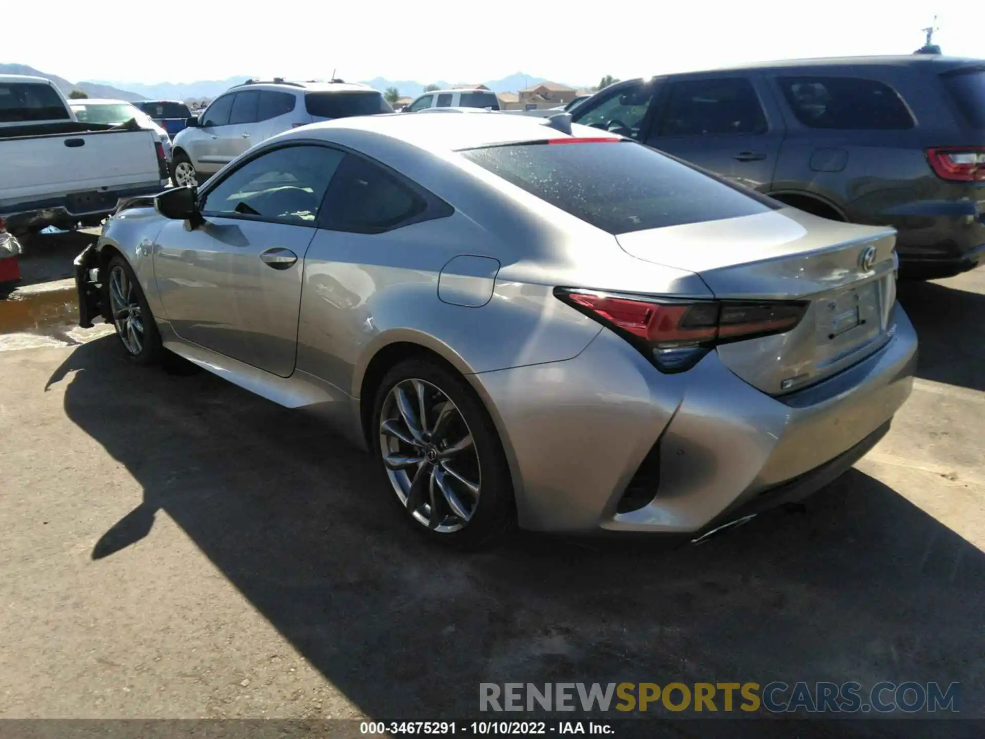 3 Photograph of a damaged car JTHGZ5BC3L5021911 LEXUS RC 2020