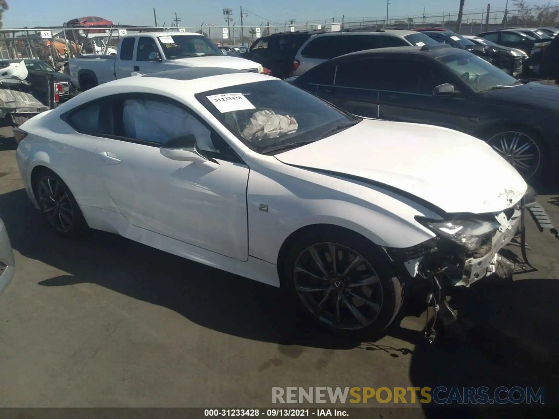 1 Photograph of a damaged car JTHGZ5BC4L5022873 LEXUS RC 2020